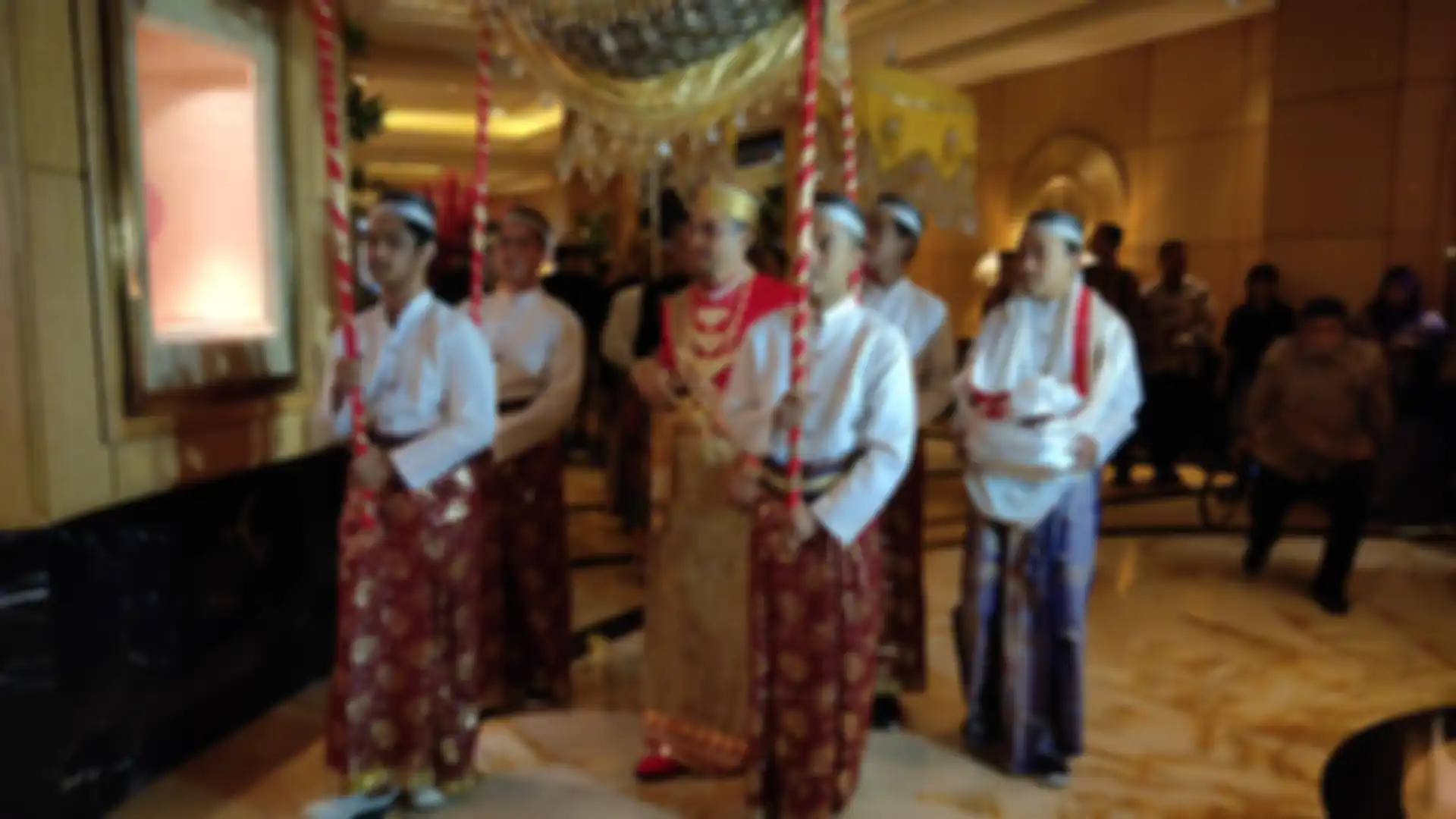 Pernikahan Danny Rukmana dan Raiyah Chitra Caesaria di Hotel Mulia, Senayan Jakarta Pusat pada Sabtu (15/2/2020).