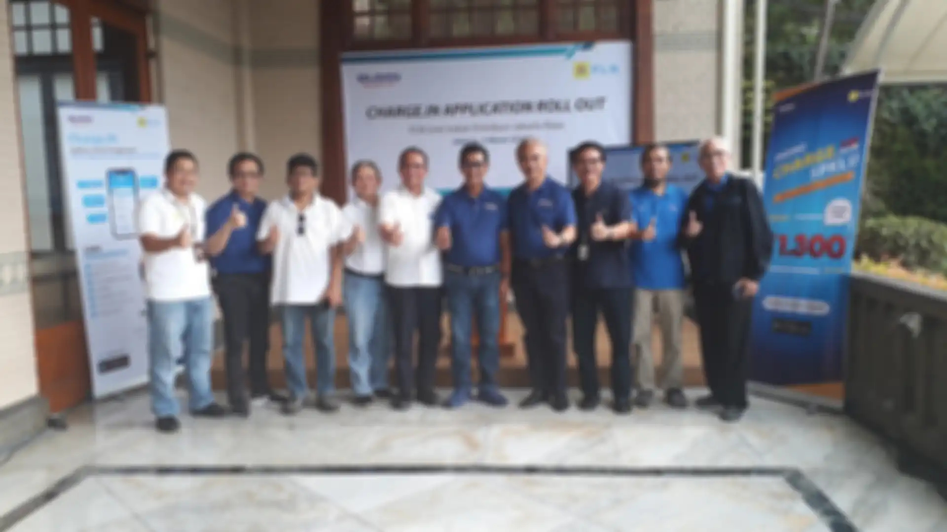 PT PLN bersama BPPT dan lembaga negara lainnya pada acara peluncuran 'CHARGE.IN', Gambir, Jakarta Pusat (5/3/2020).