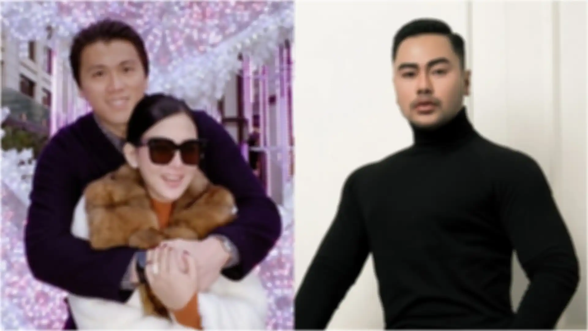 Syahrini dan Reino Barack (kiri), Anpa Suha (kanan)