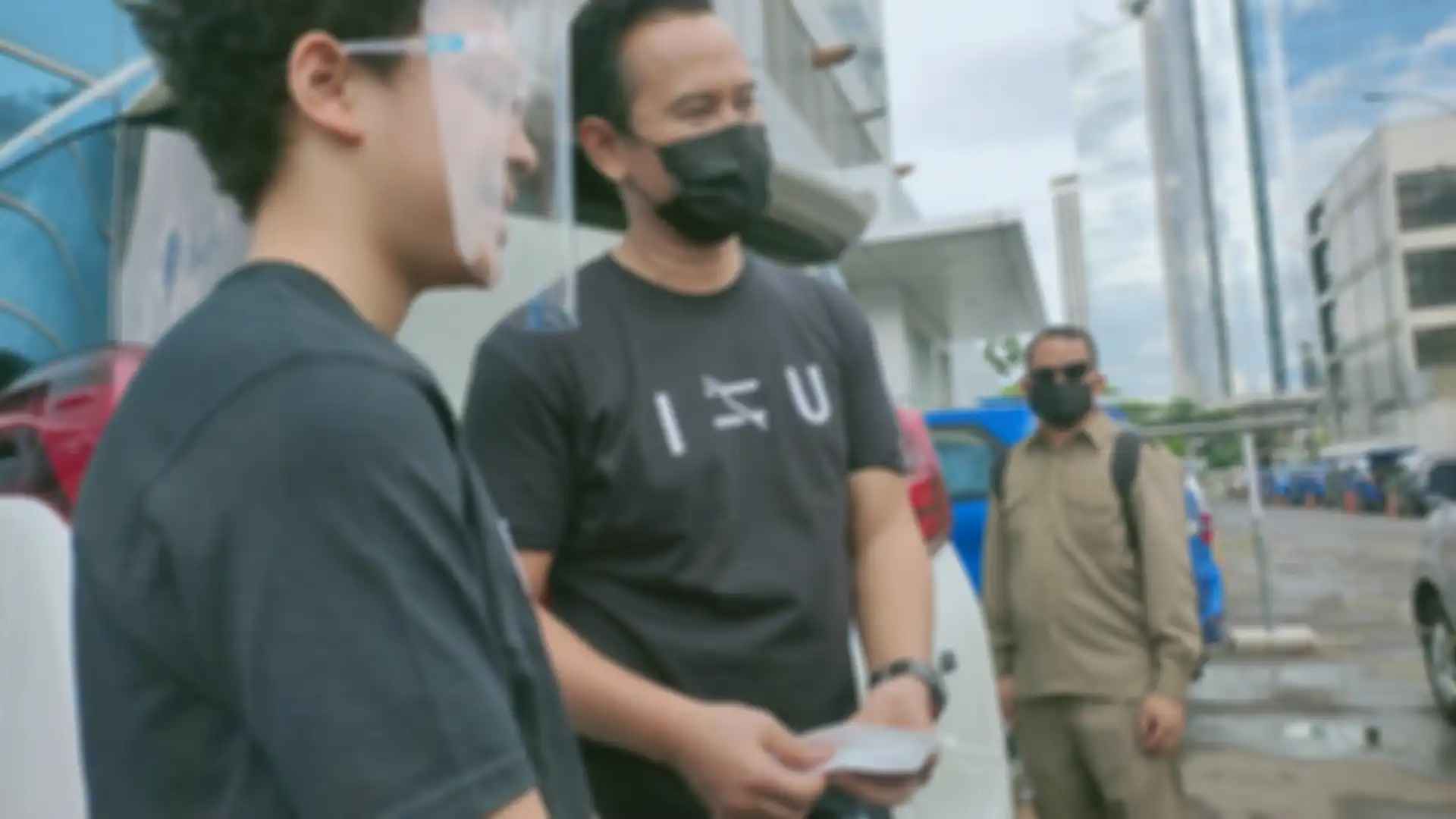Keanu Massaid dan Mudjie Massaid saat ditemui di kawasan Tendean, Jakarta Selatan,  Senin (4/1/2021). 