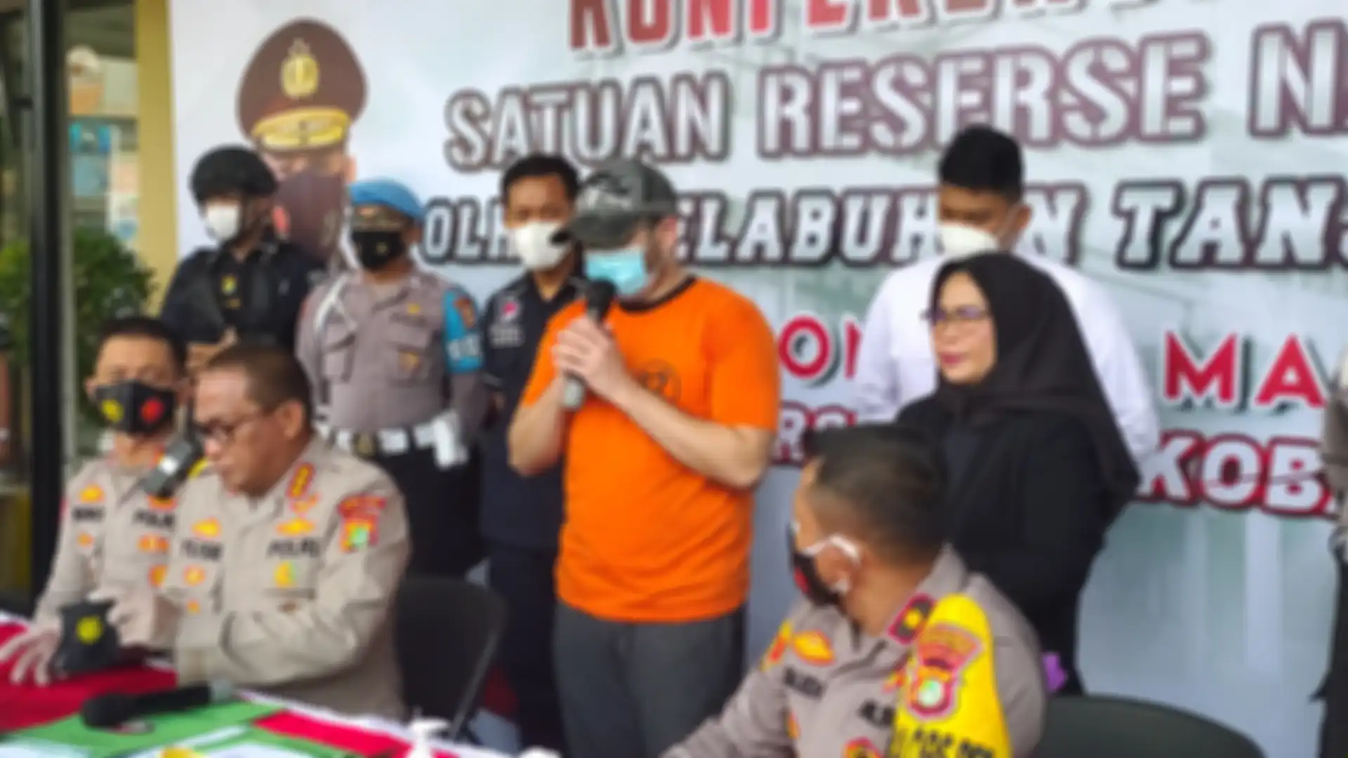 Ridho Rhoma alias RR alias MR  saat ditemui di Polres Pelabuhan Tanjung Priok, Jakarta Utara, Senin (8/2/2021).