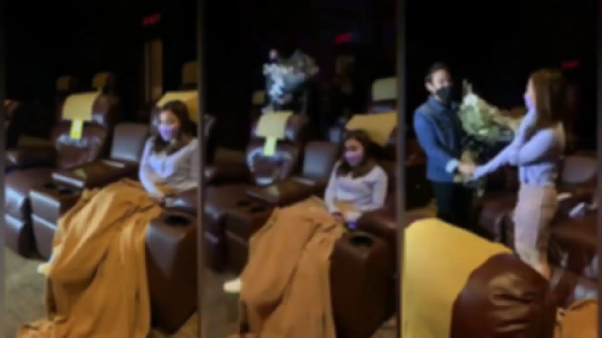 Kolase Tangkap Layar Video Jordi Onsu Menyatakan Cintanya ke Frislly Herlind.