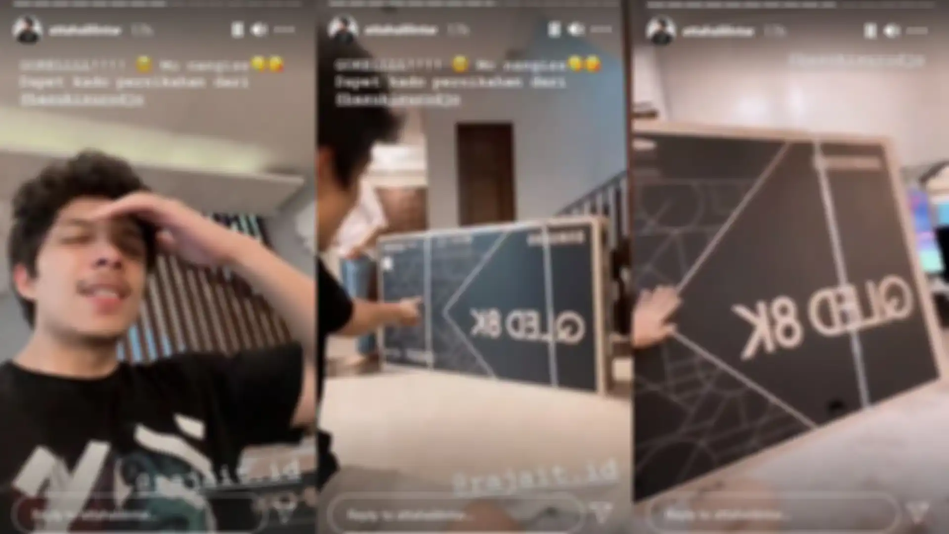 Story Atta Halilintar Dapat Hadiah TV Bernilai Ratusan Juta dari Basuki Surodjo