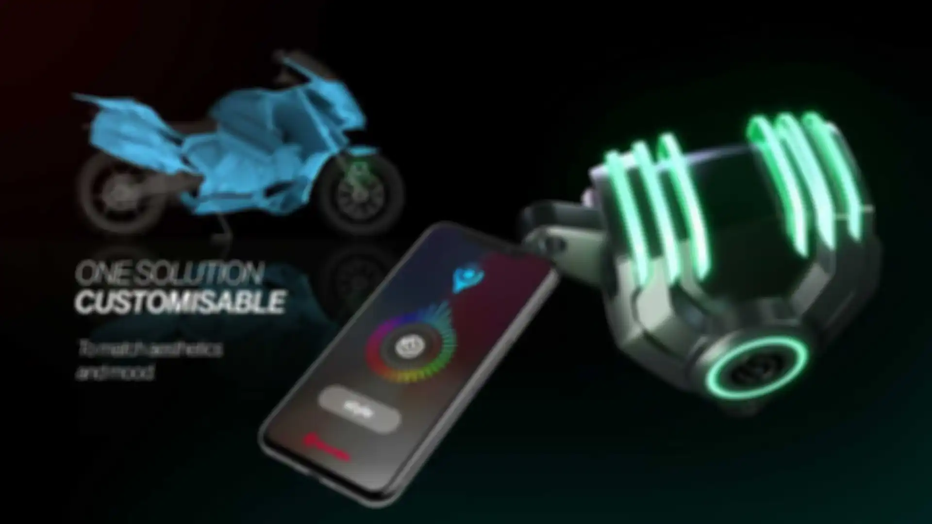 Brembo G Sessanta, kaliper rem dengan lampu LED RGB yang bisa diatur via smartphone.
