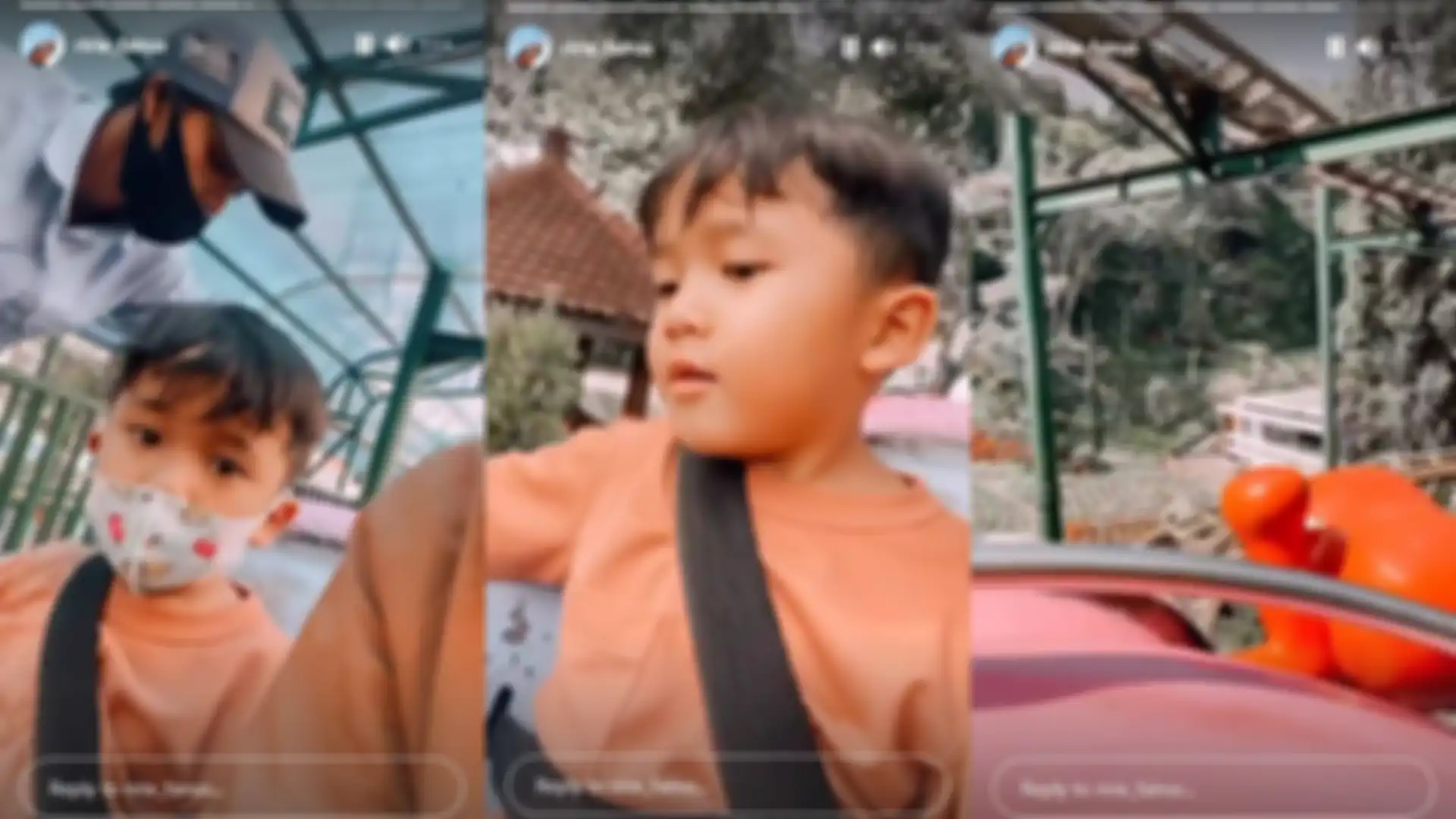 Ririe Fairus Naik Roller Coaster Bareng Sang Putra
