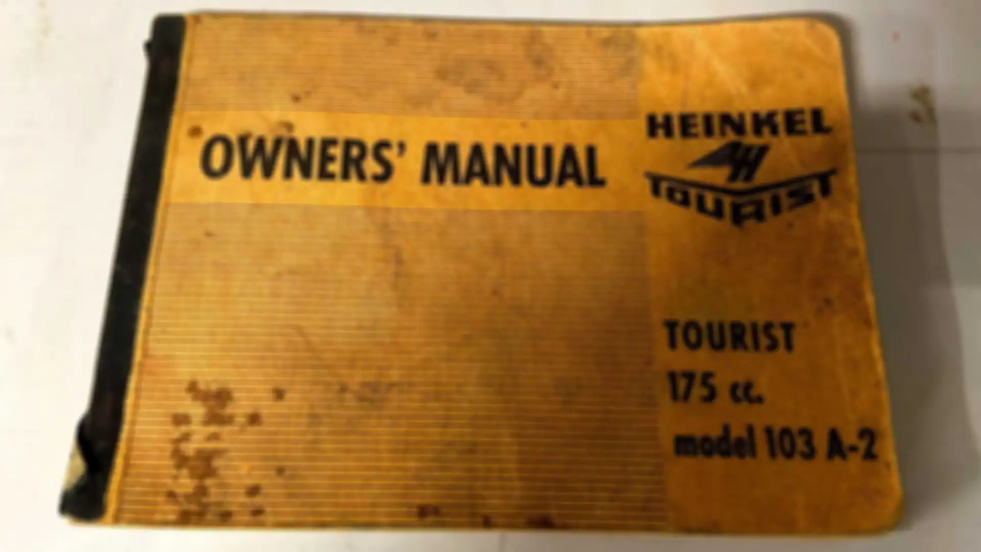 Buku manual Heinkel Tourist 103A-1.