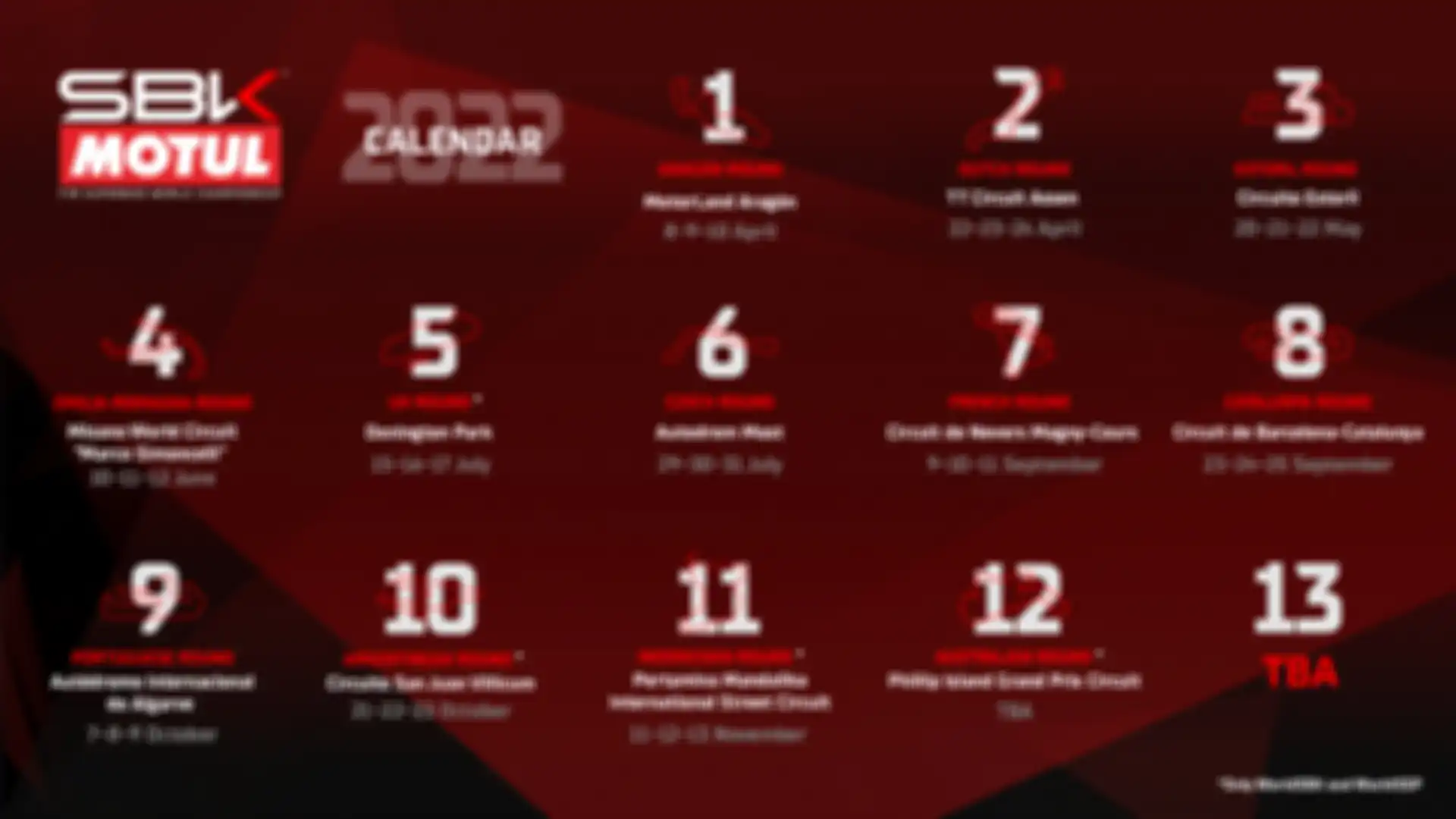 Kalender alias jadwal WorldSBK 2022, kemungkinan Sirkuit Mandalika bukan seri terakhir.