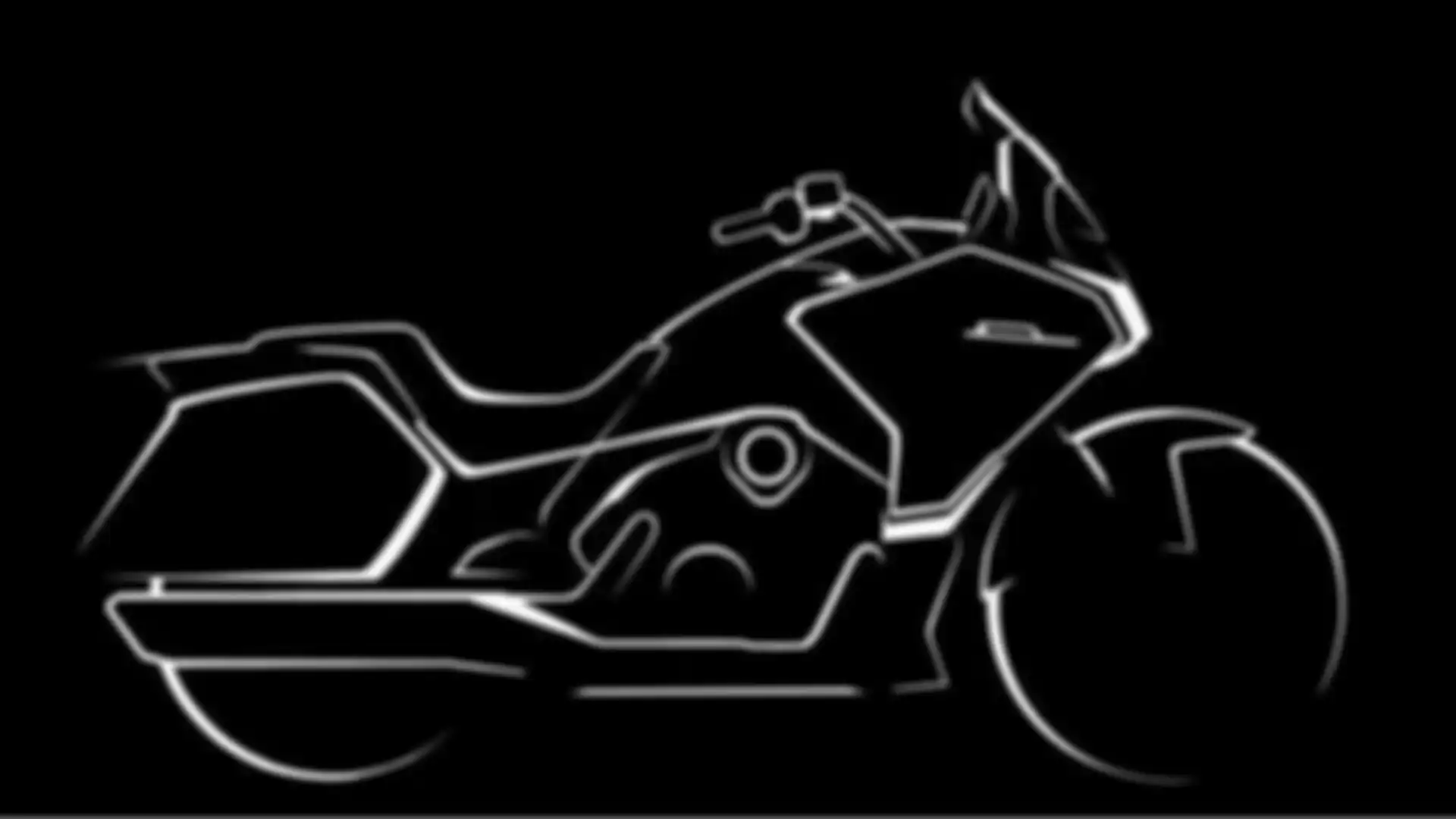 Gambar render PFMoto Starship 3, motor cruiser baru mirip Honda Gold Wing.