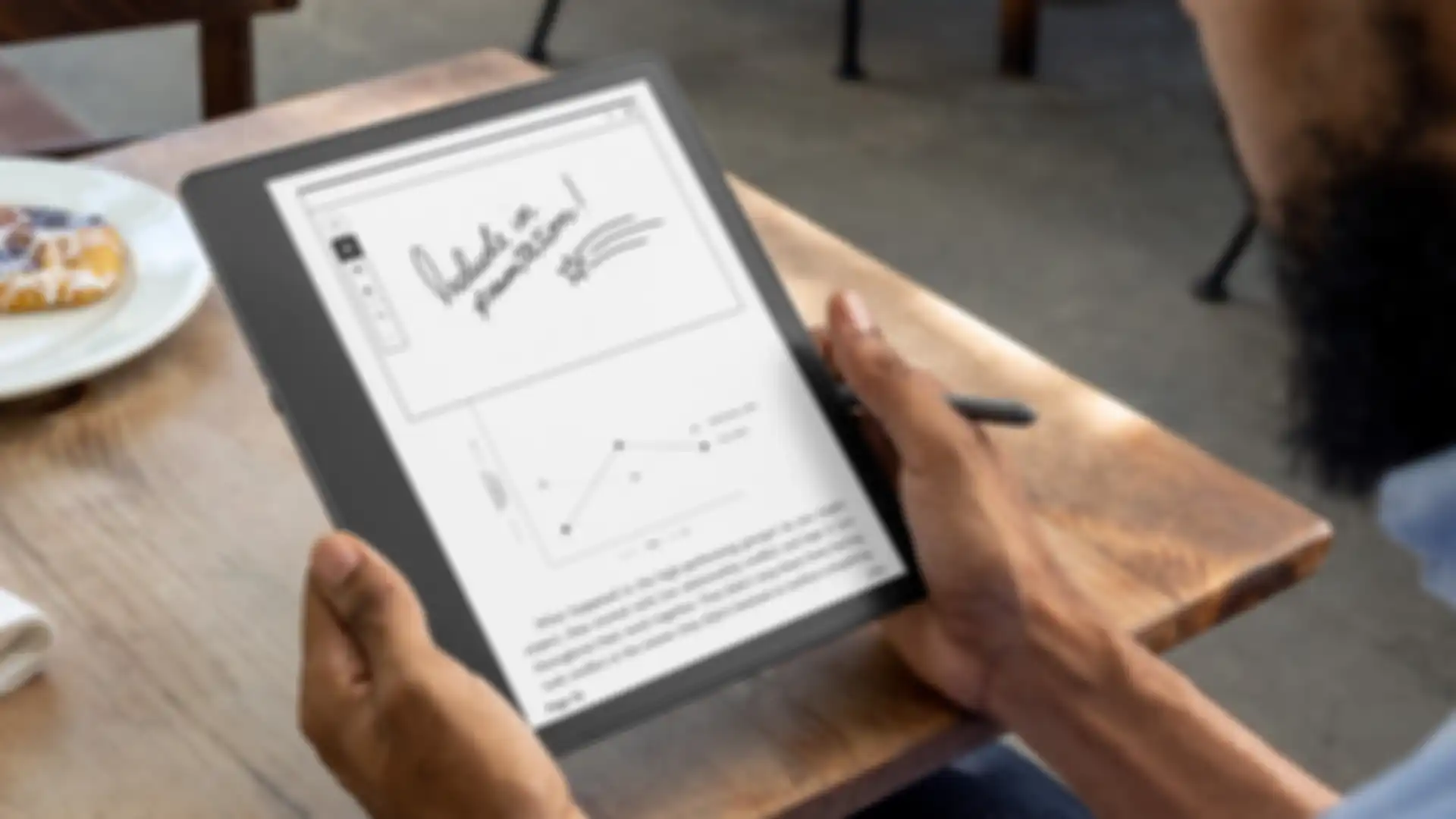 Tampilan Note pada e-book Kindle Scribe 