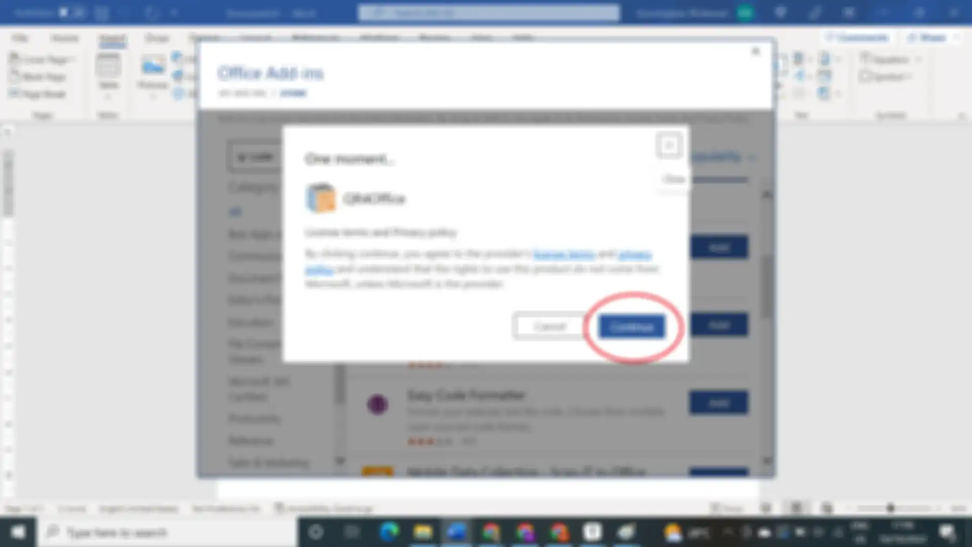 Cara membuat Kode QR melalui microsoft word