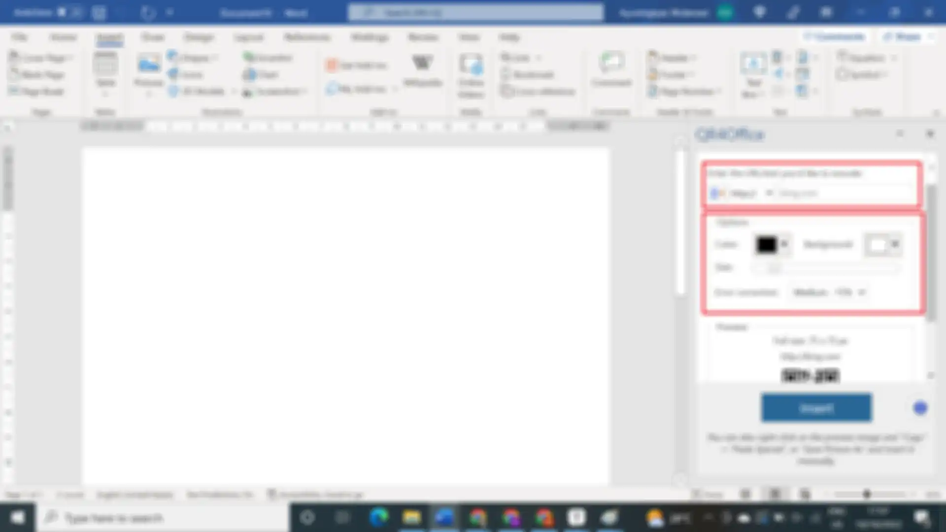 Cara membuat Kode QR melalui Microsoft Word