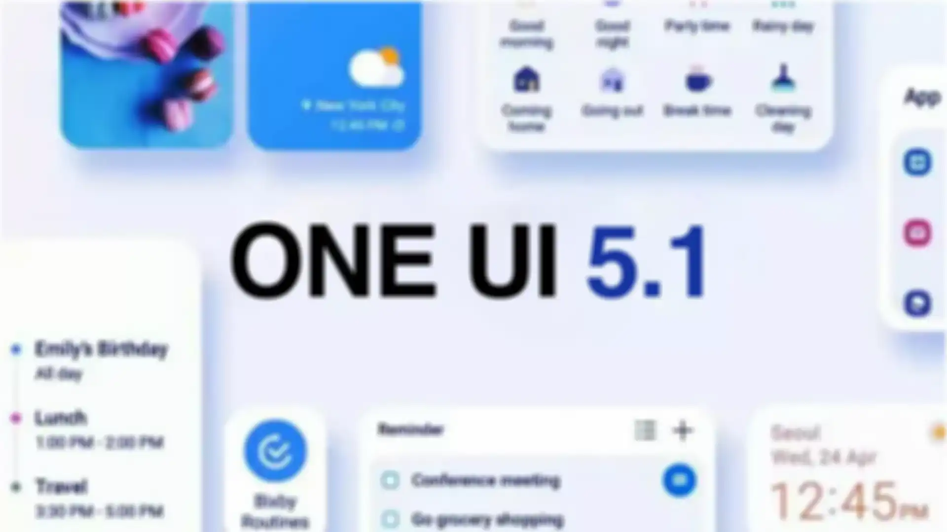 Tampilan interface baru One UI 5.1.
