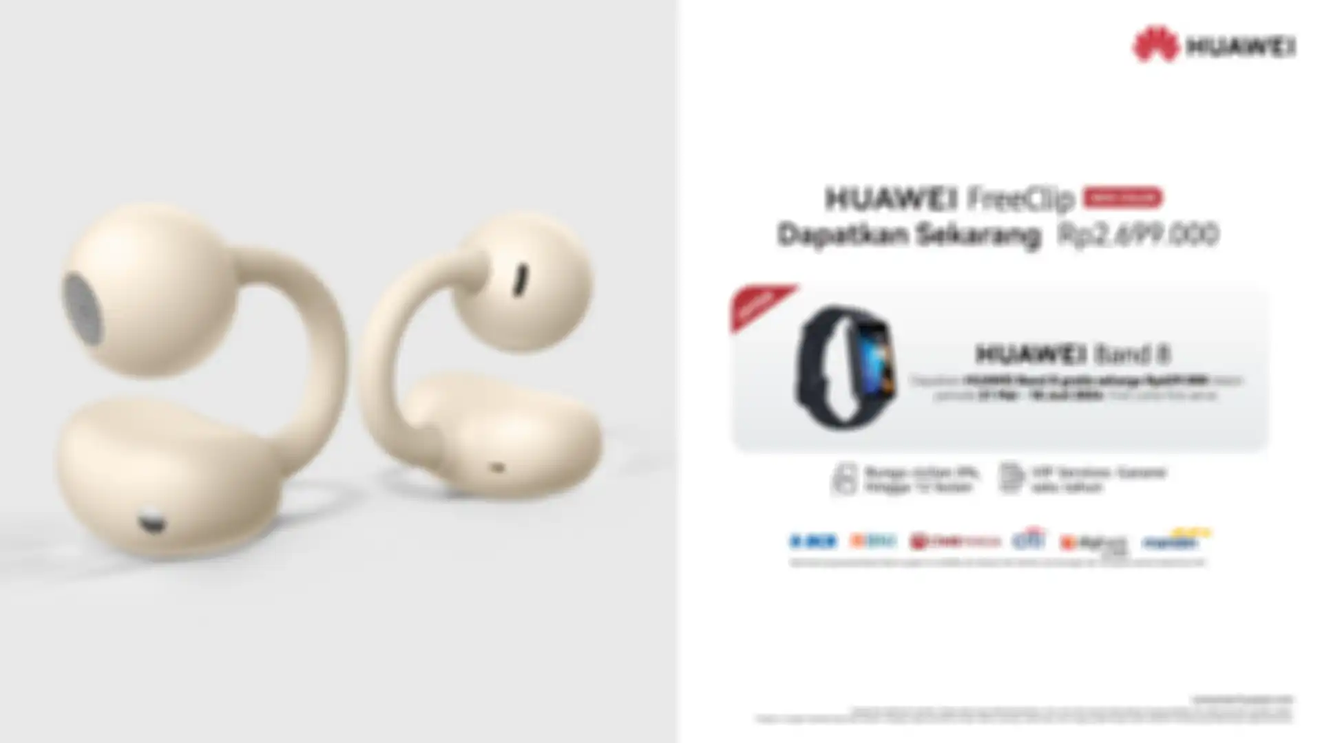 Huawei Freeclip warna Beige