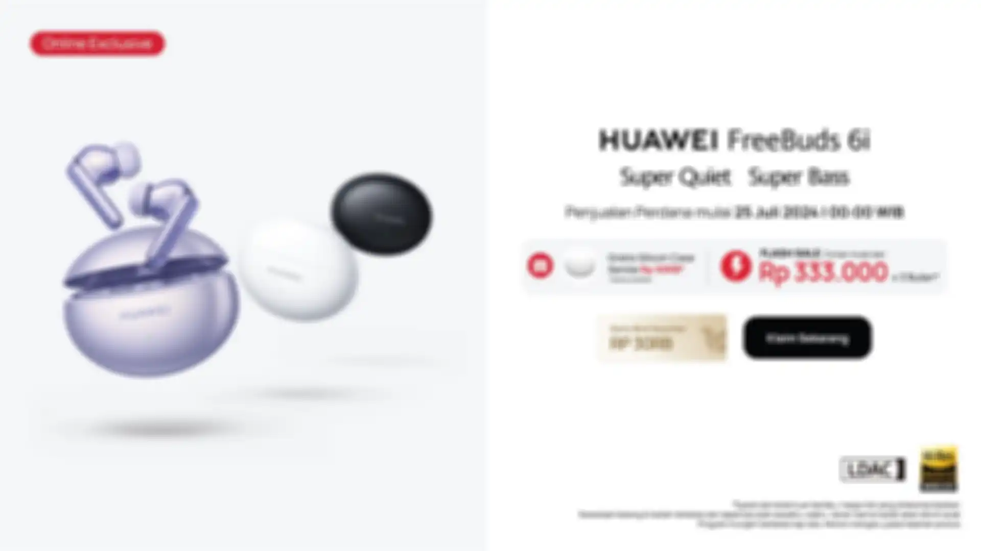 promo Huawei Freebuds 6i