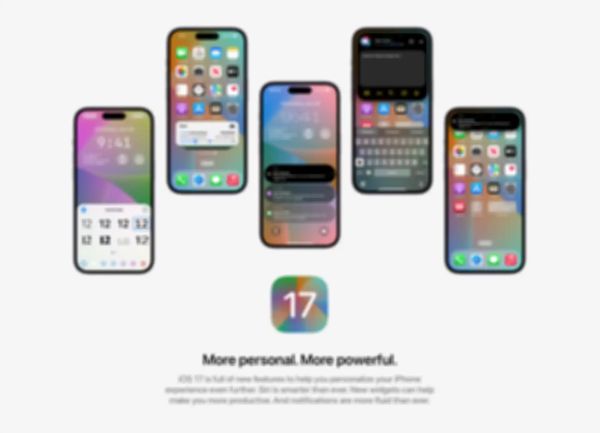 Desain konsep iOS 17