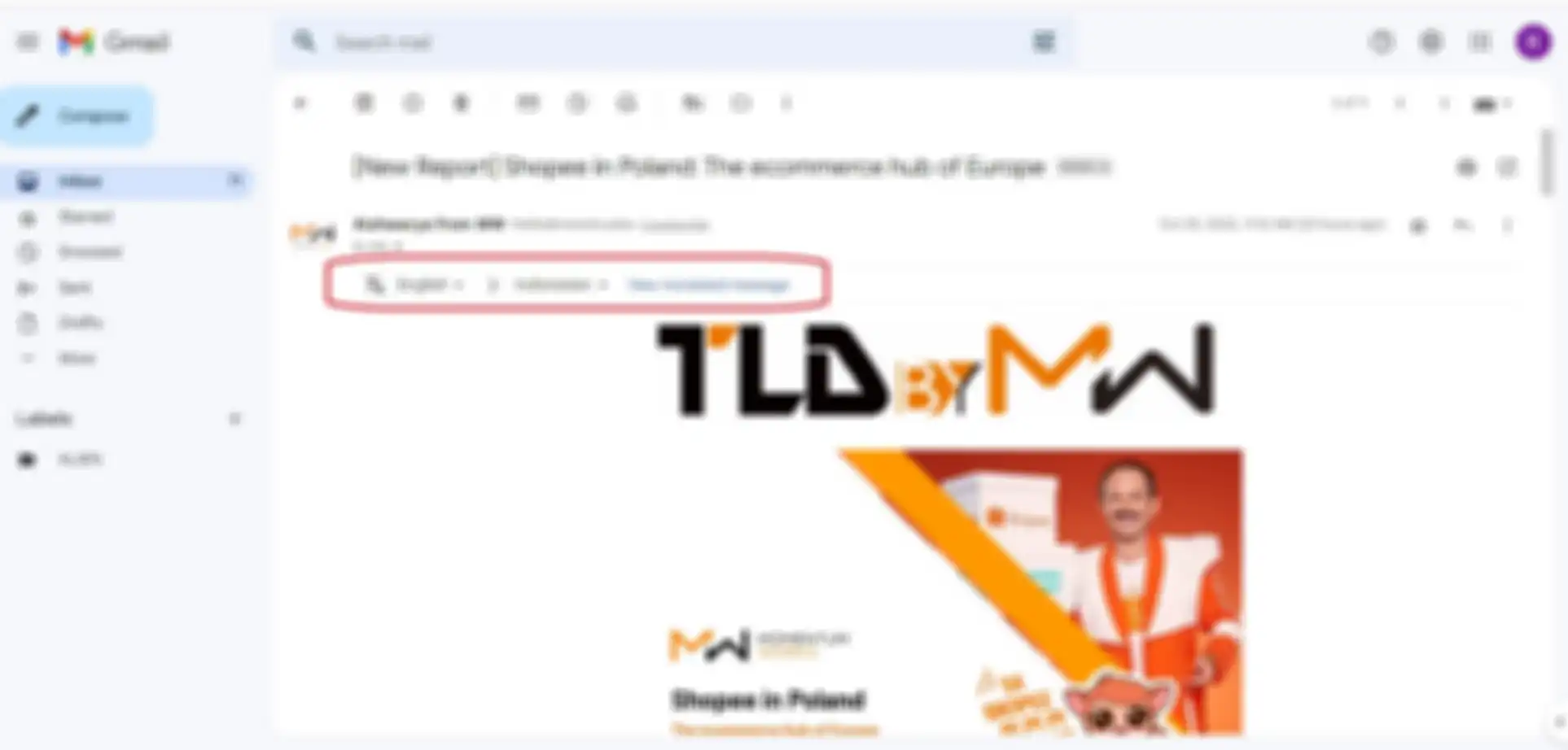 Cara terjemah email langsung di Gmail