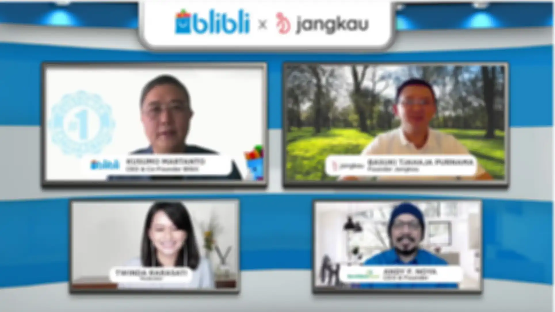 Suasana konferensi pers peluncuran Blibli x Jangkau, Senin (21/12).