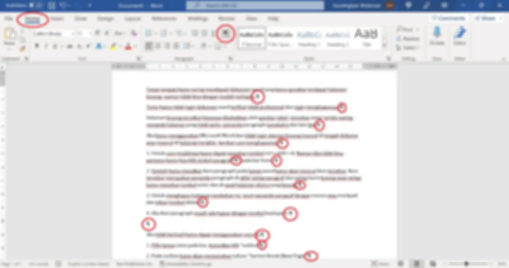 Cara menghapus halaman kosong di Word
