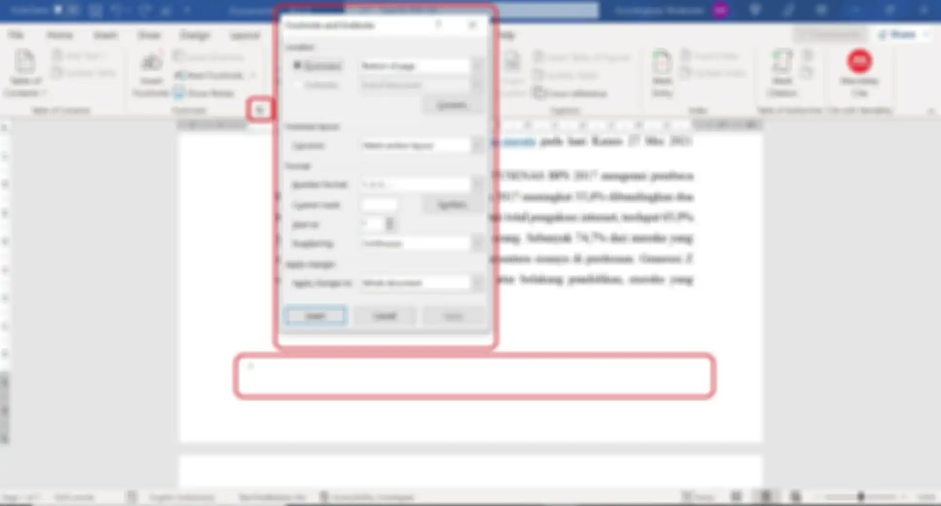 footnote microsoft word