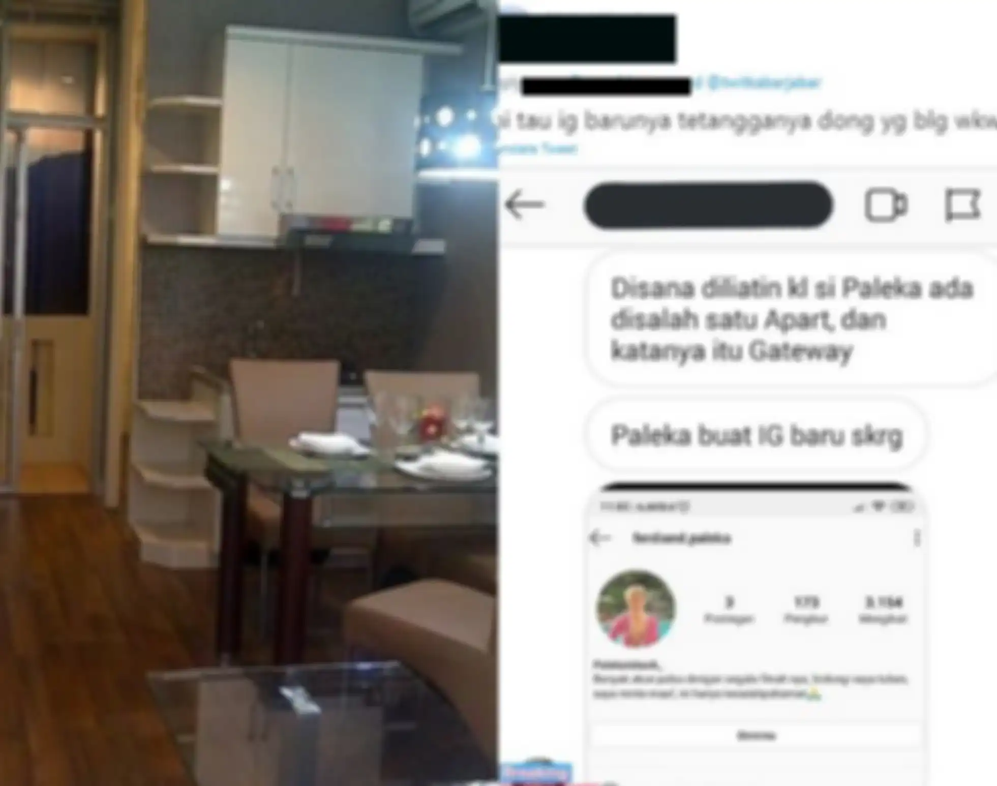 Gambaran apartemen diduga tempat persembunyian Ferdian Paleka.