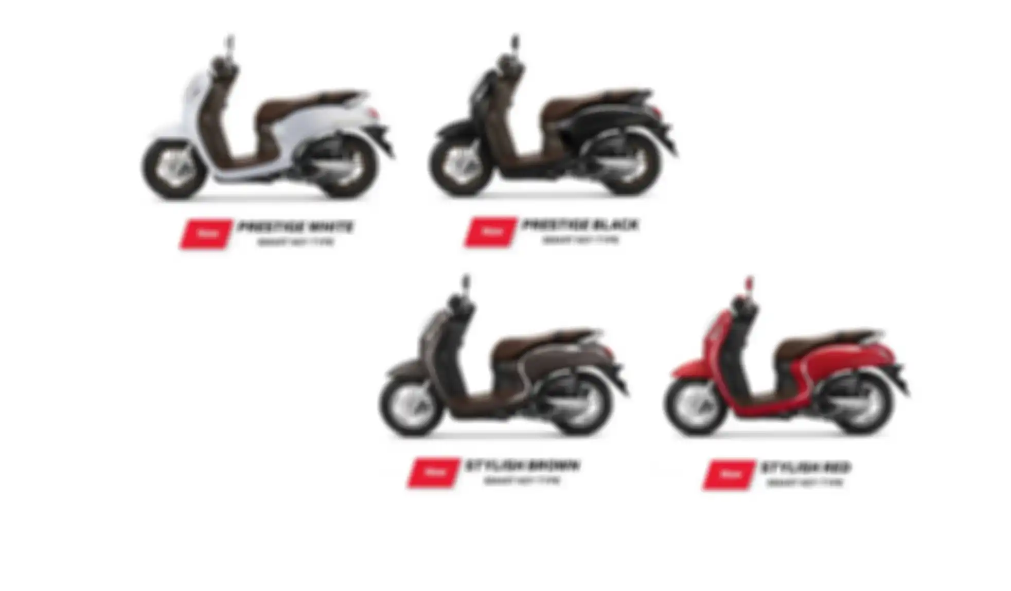 Honda Scoopy varian Prestige (atas) dan Stylish (bawah)