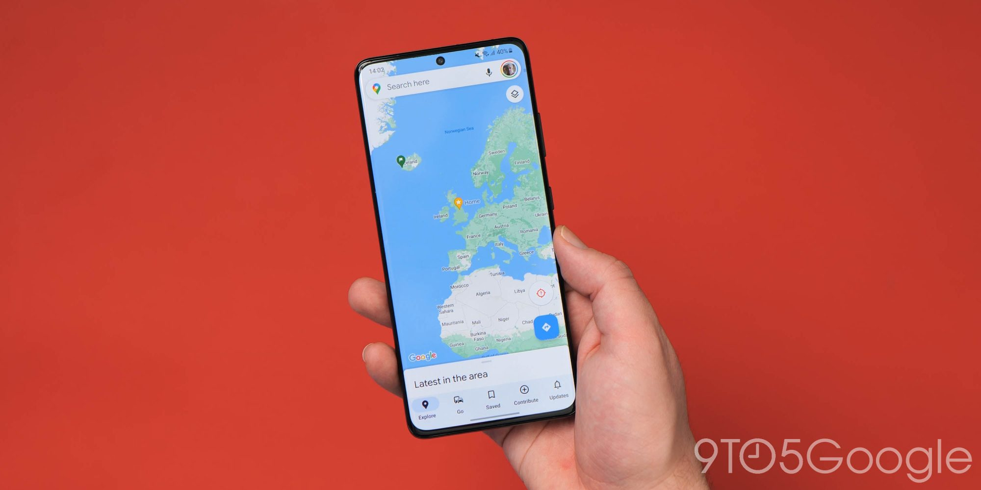 Ilustrasi fitur lokasi SPKLU kendaraan listrik di Google Maps.