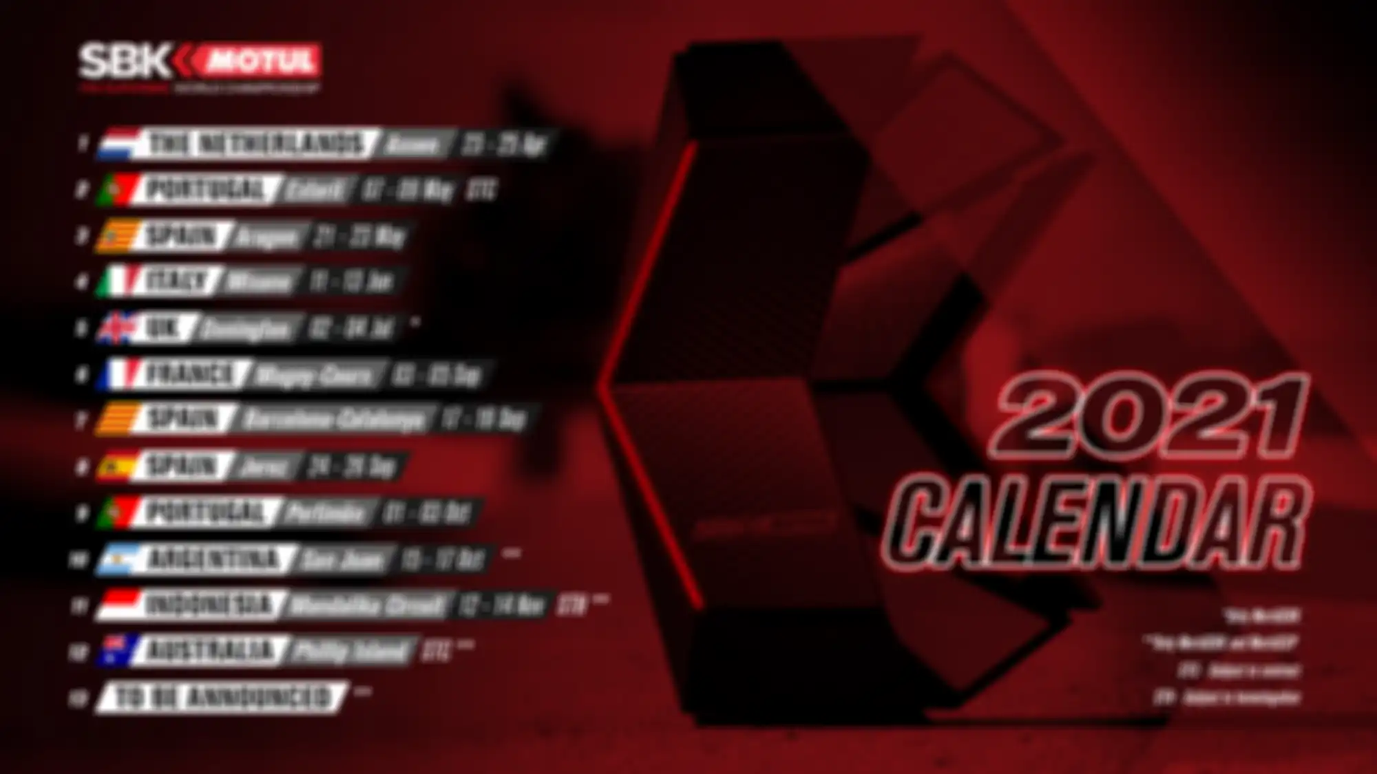 Jadwal WSBK 2021