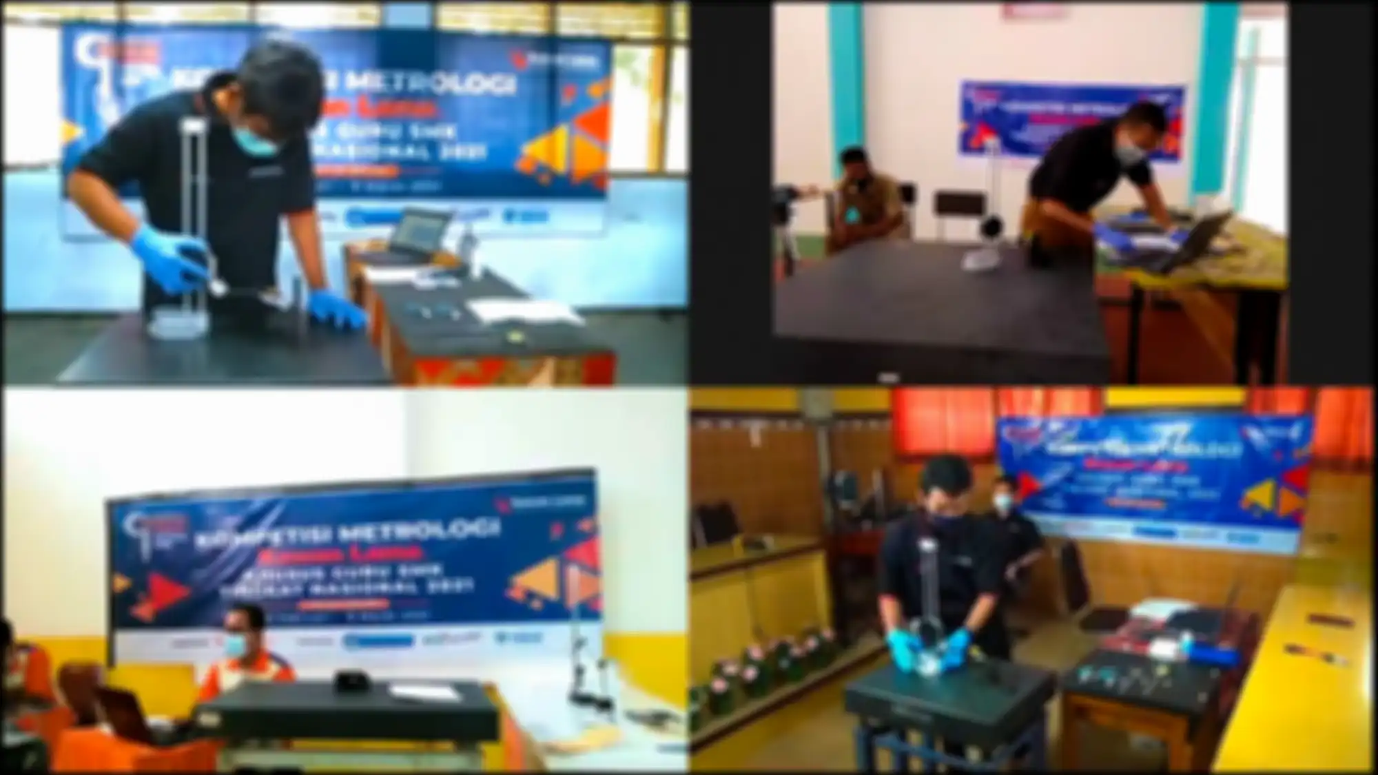 Praktik Metrologi diperagakan para peserta Kompetisi Metrologi Kawan Lama 2021 secara online
