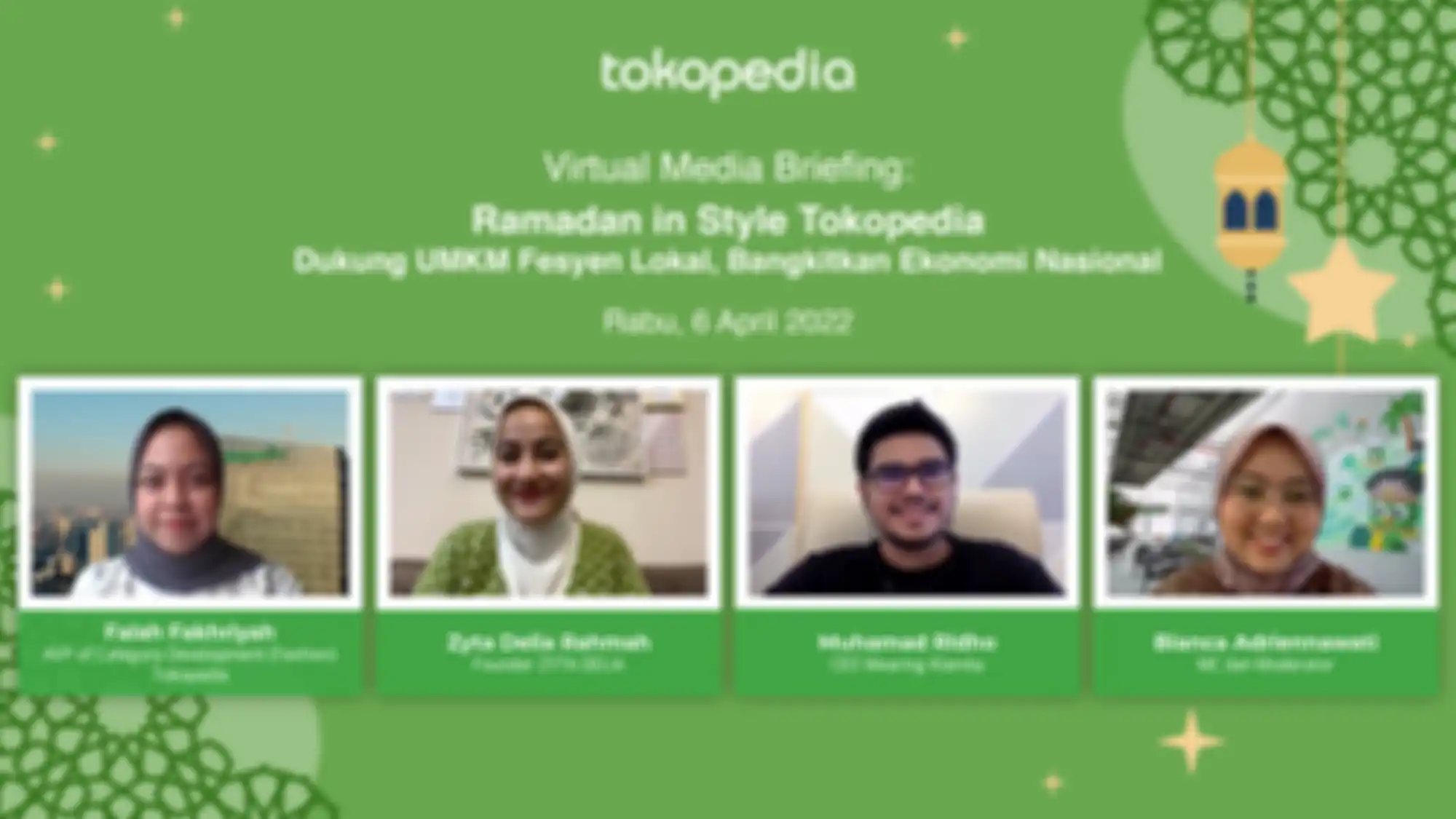 Virtual Media Briefing Ramadan in Style Tokopedia