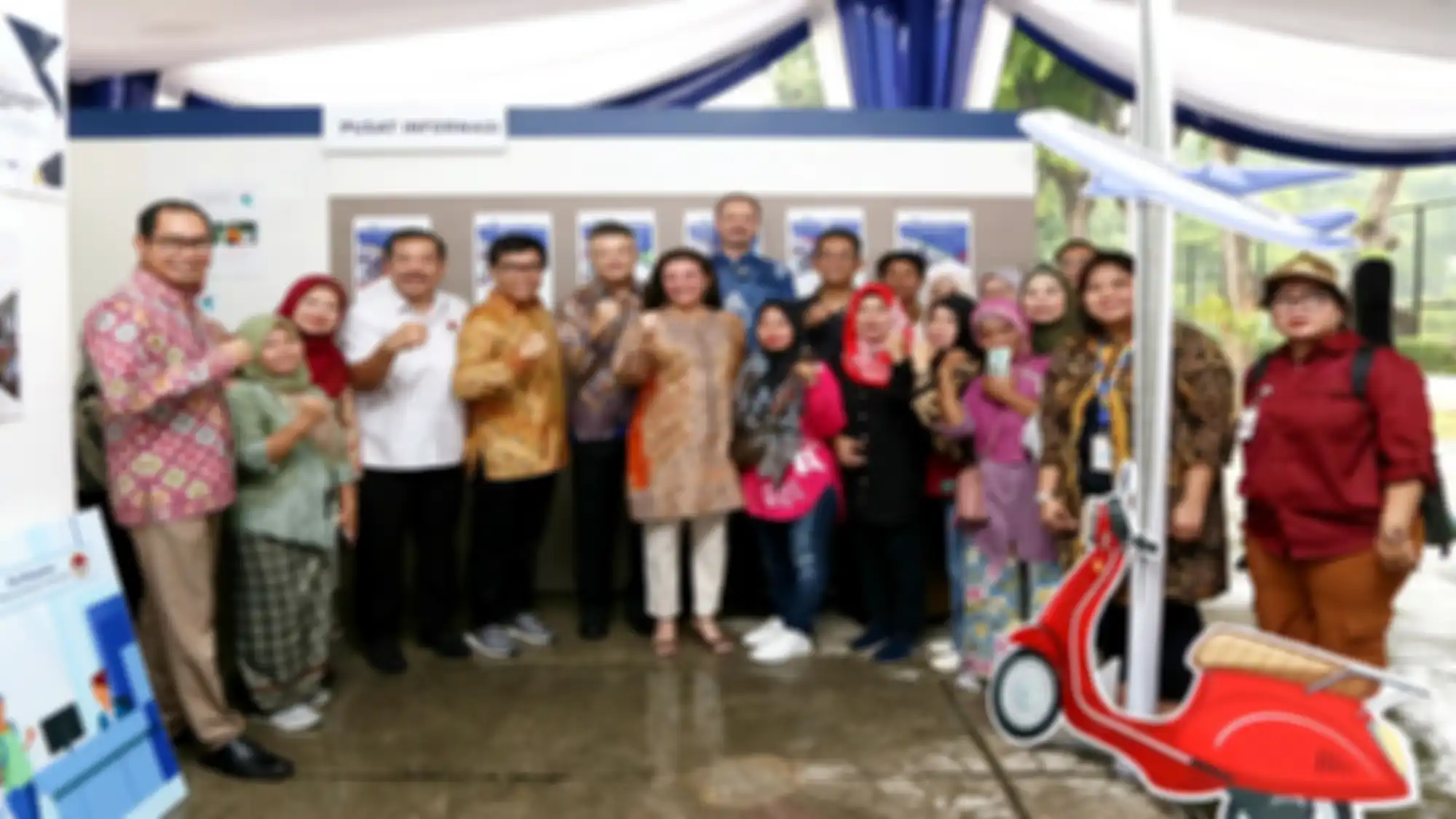 Peluncuran proyek PROTECT ditandai dengan pembukaan pameran diorama koridor migrasi di Indonesia dari sebelum, saat dan sesudah migrasi