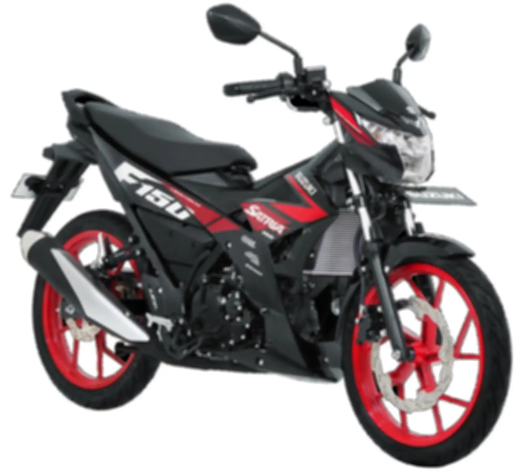 Motor baru Suzuki Satria F150 2024 Titan Black