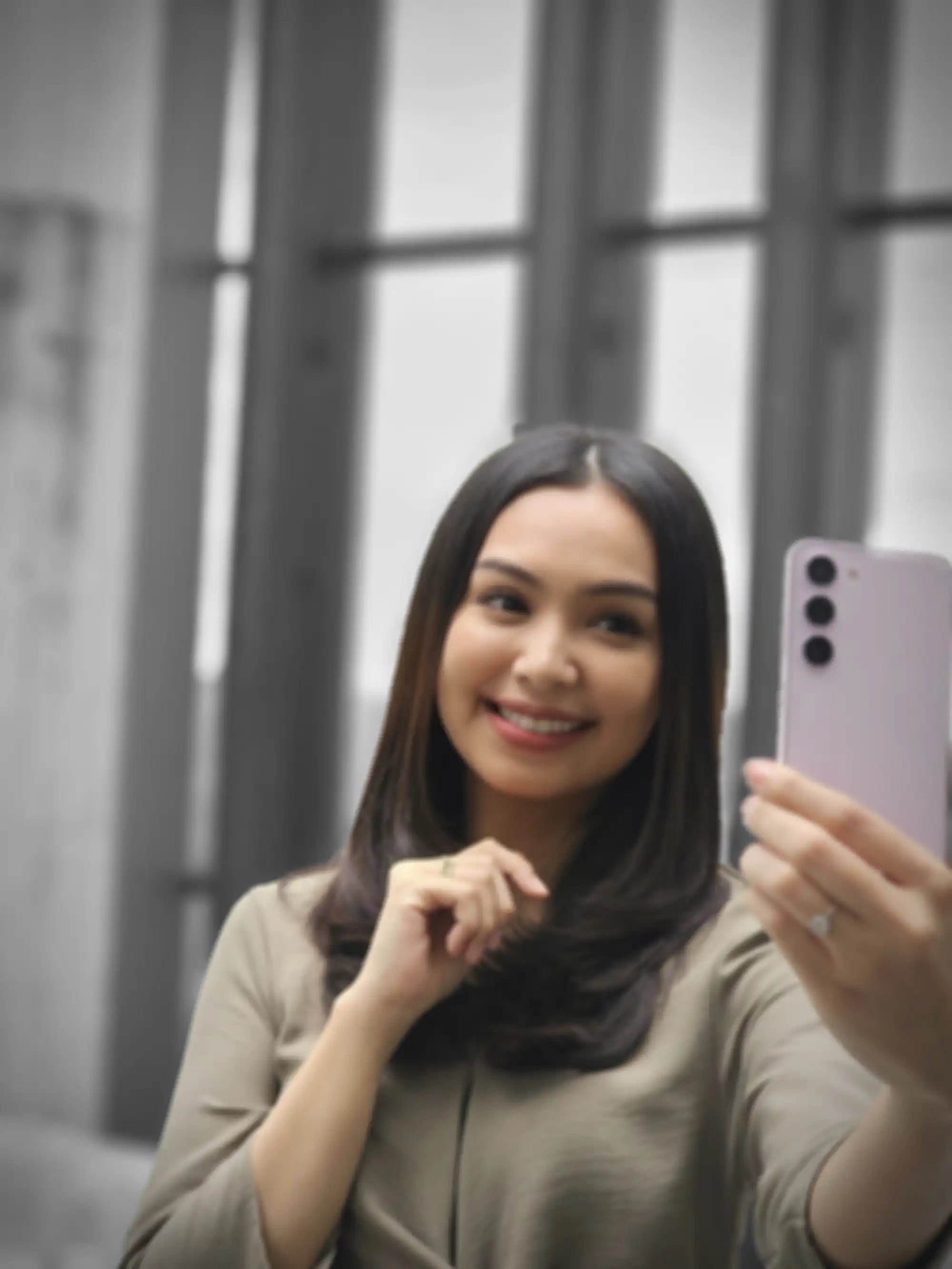Lensa potrait Samsung Galaxy S23 Ultra ada ketidak rapian ketika beda jenis potraitnya. (file telah dikompresi)