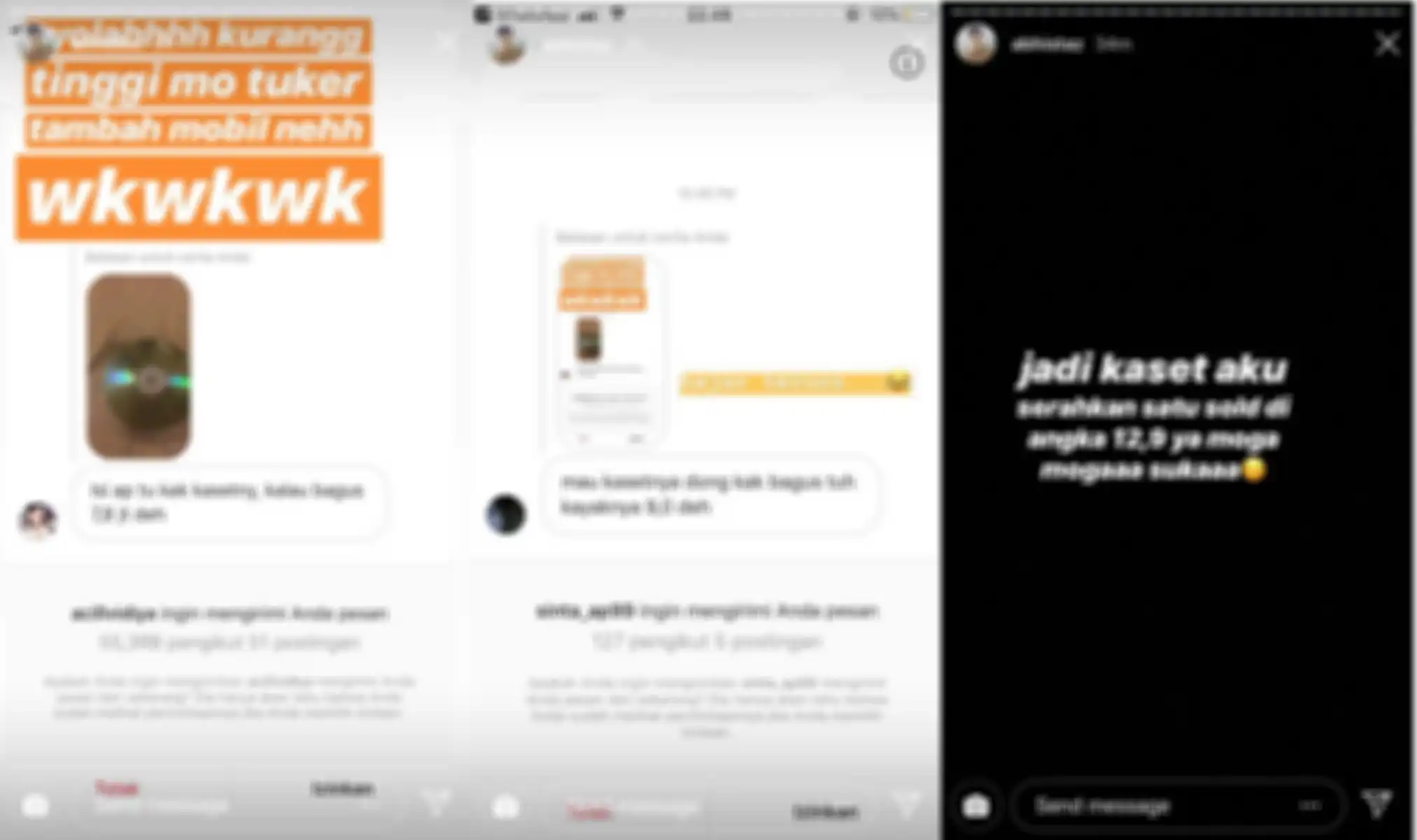 Unggahan Abhista di Instagram Stories