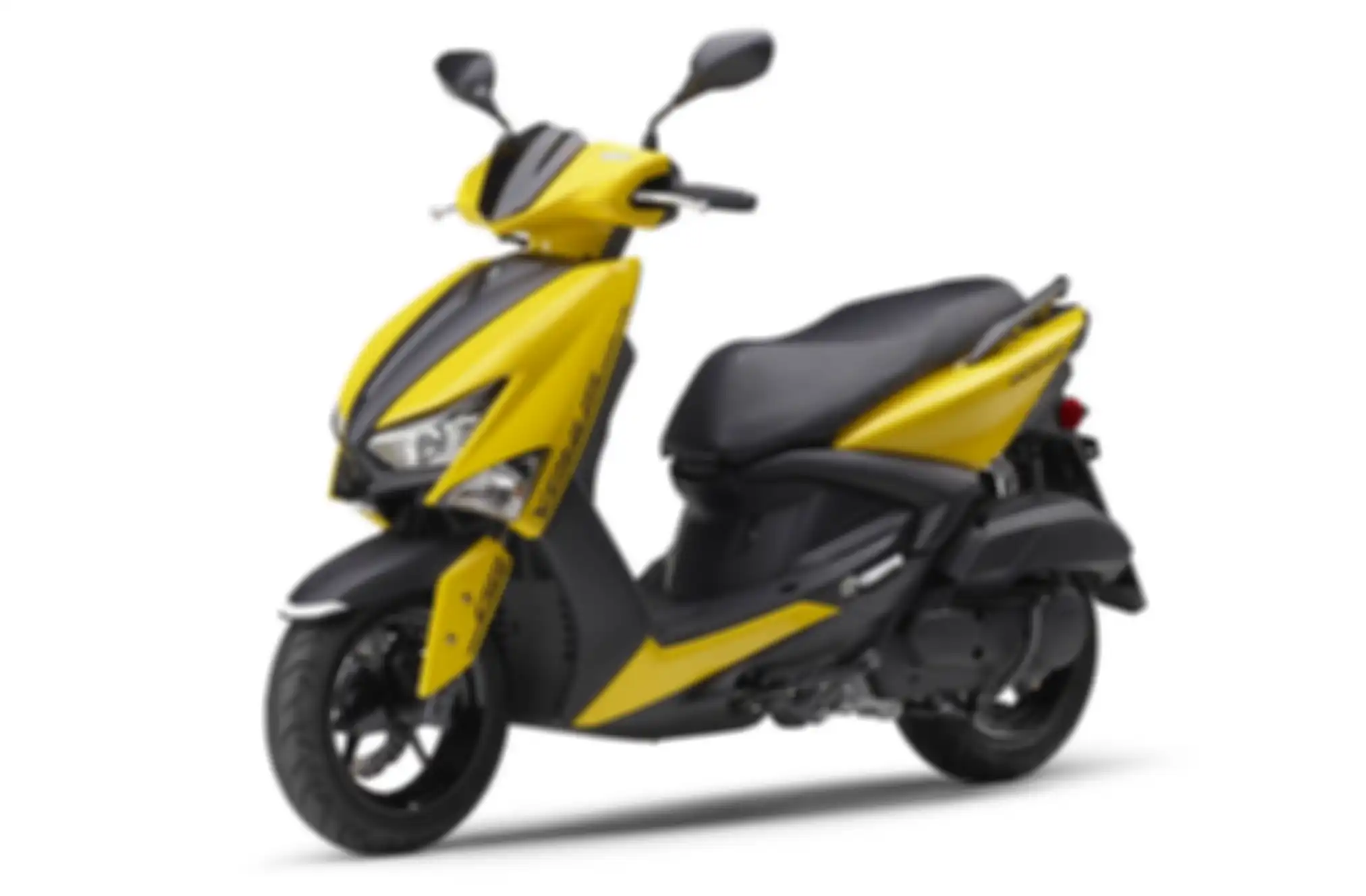 Warna kuning di motor matic baru Yamaha Cygnus Griffith 2025.