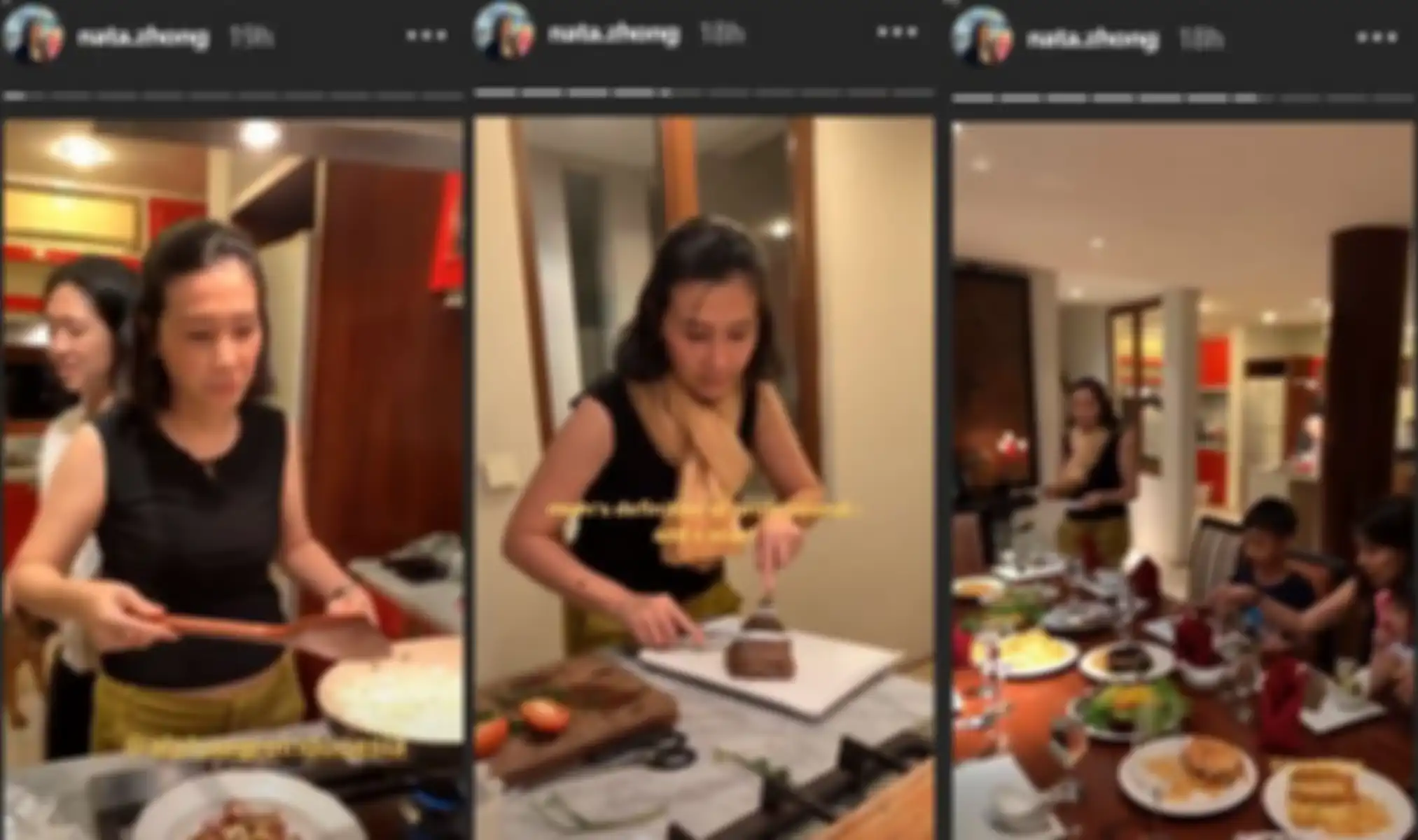 Unggahan Nathania Purnama saat menghabiskan waktu bersama Veronica Tan.