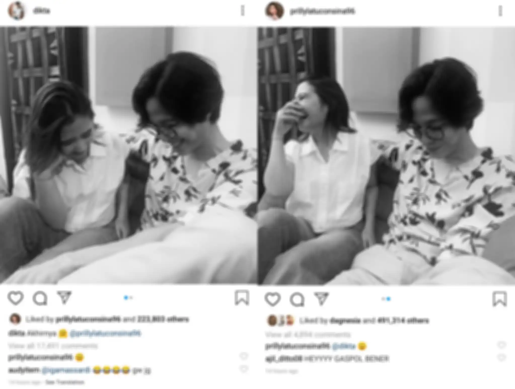 Unggahan Prilly Latuconsina dan Dikta