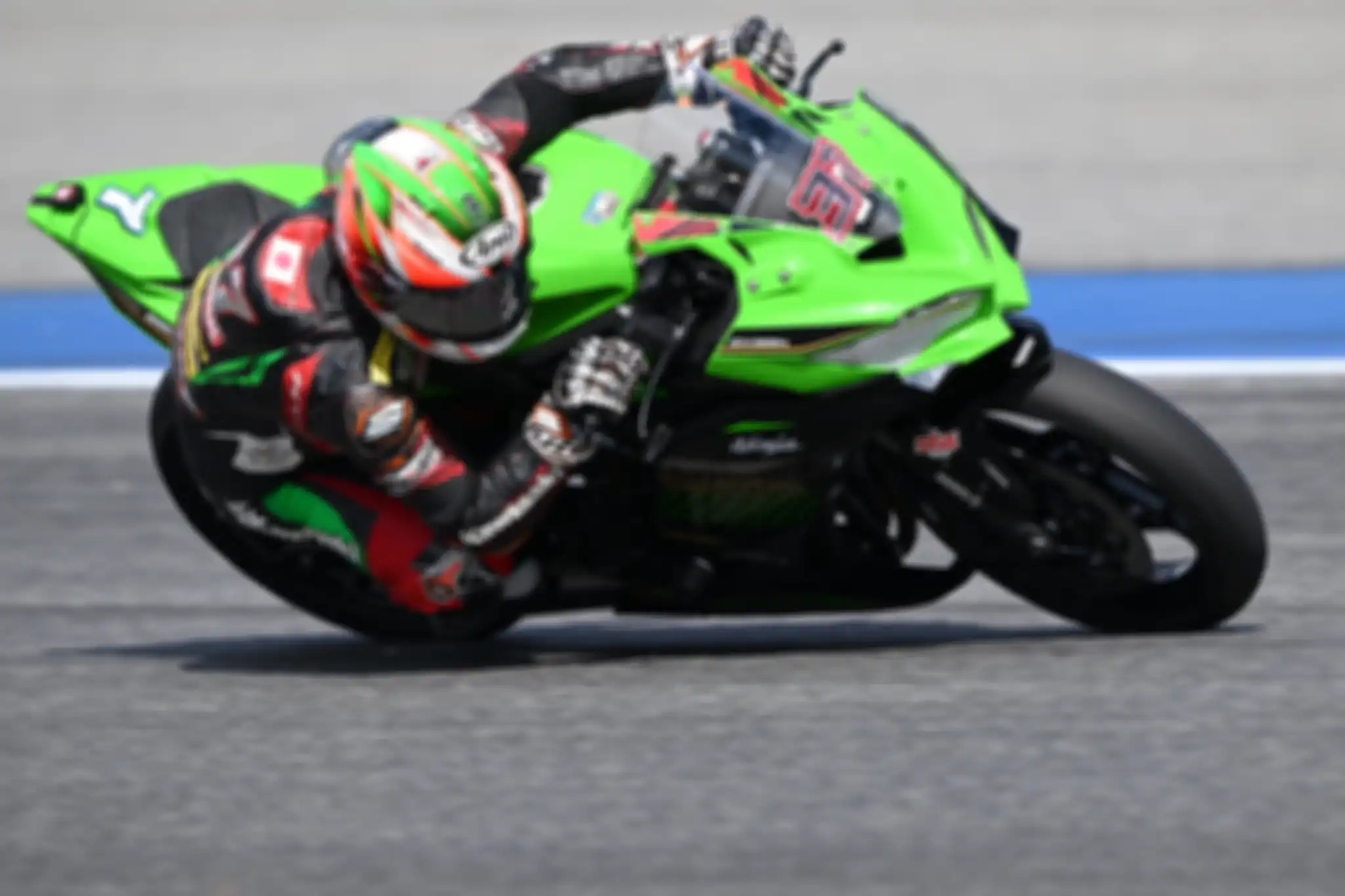 Kawasaki Ninja ZX-25R untuk ajang ARRC 2024 kelas AP250 sedang dites. 