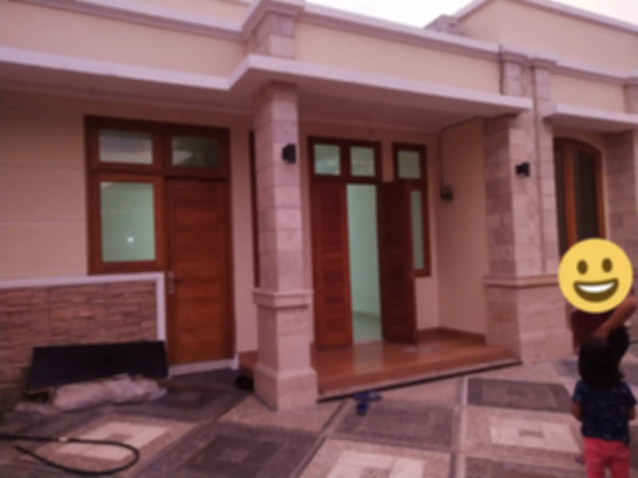Penampakan rumah baru Dwi Anggreani, istri yang ditinggal wafat suami ketika rumah baru selesai dibangun. 