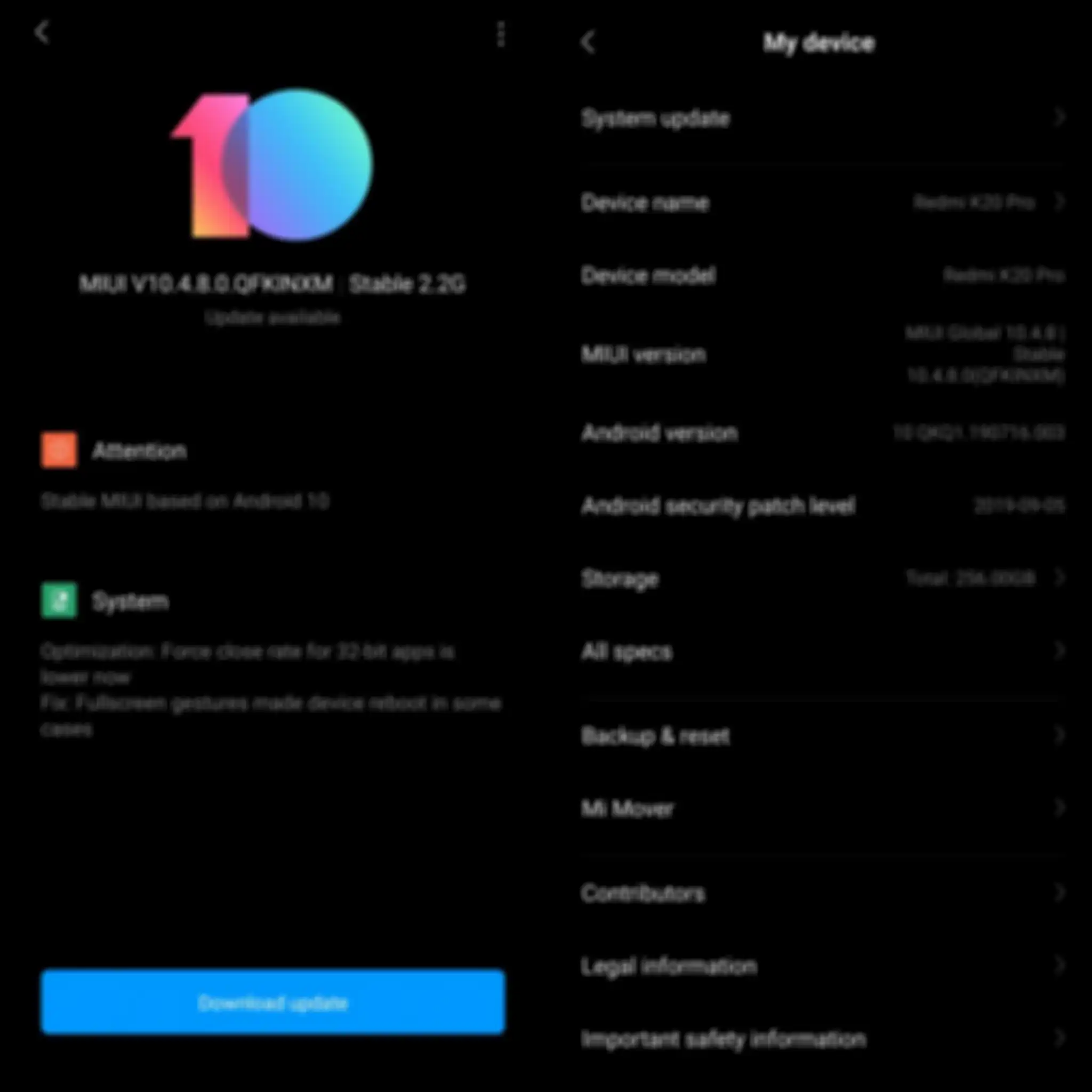 Penampakan MIUI 10 di Redmi K20 Pro