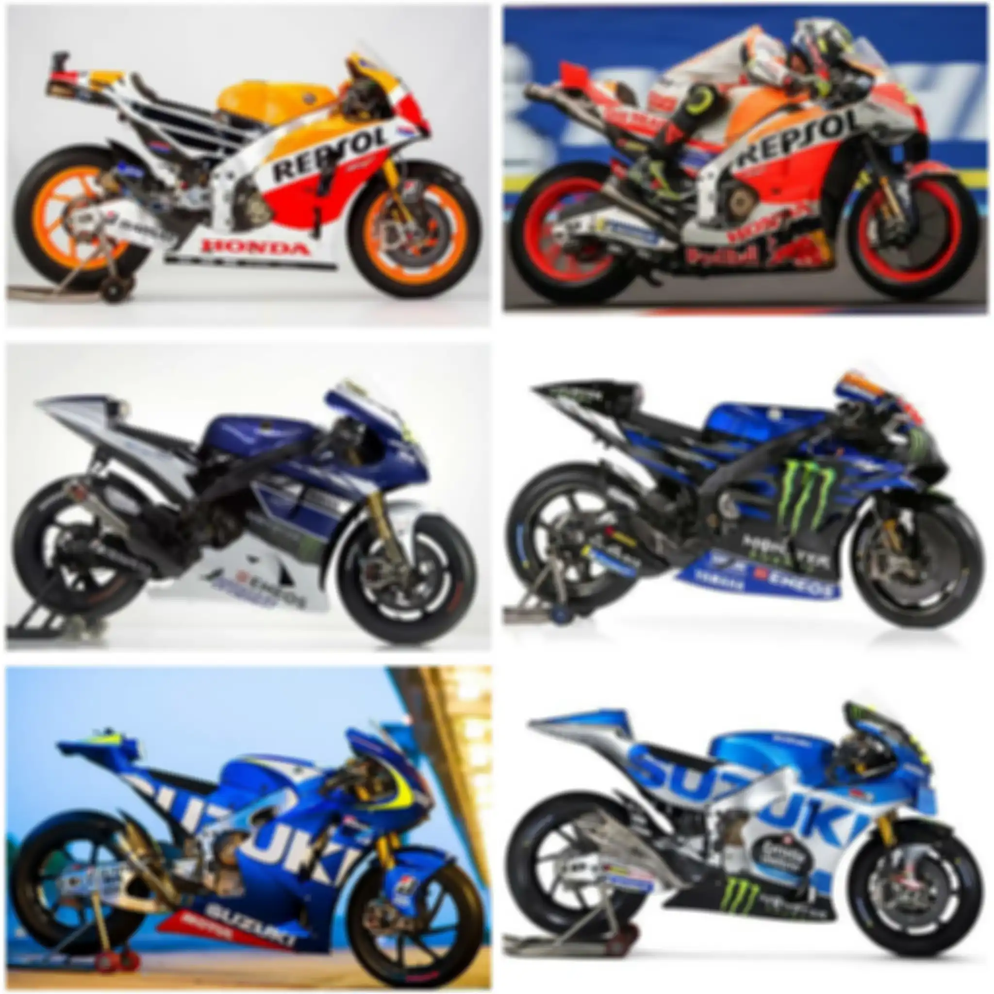 Perbandingan motor MotoGP dari Jepang selama 10 tahun