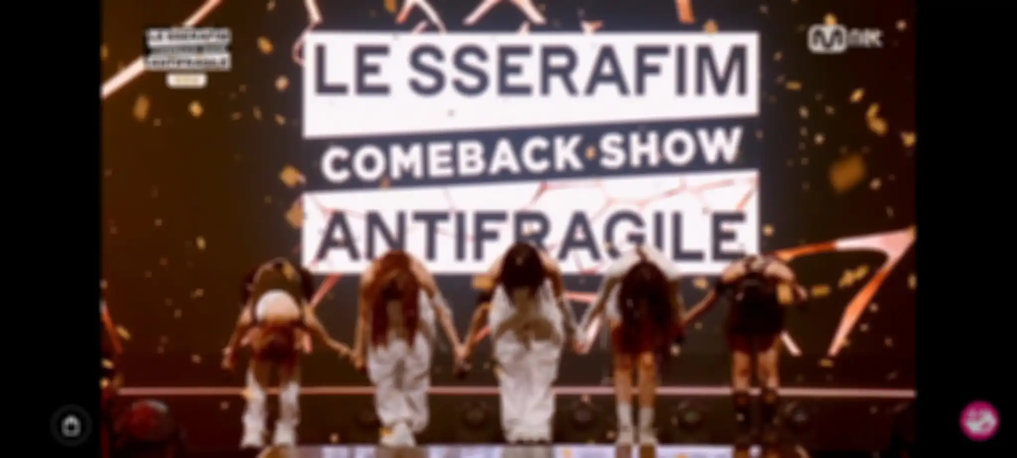 LE SSERAFIM comeback show di Mnet