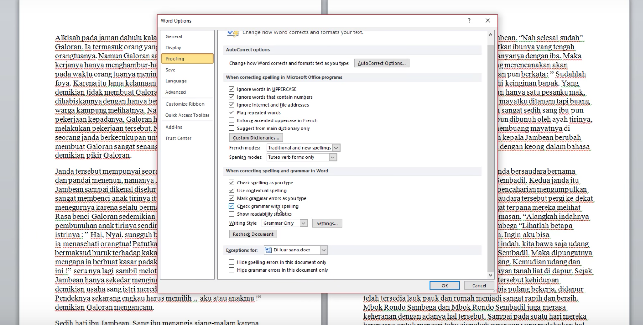 Cara Setting Microsoft Word
