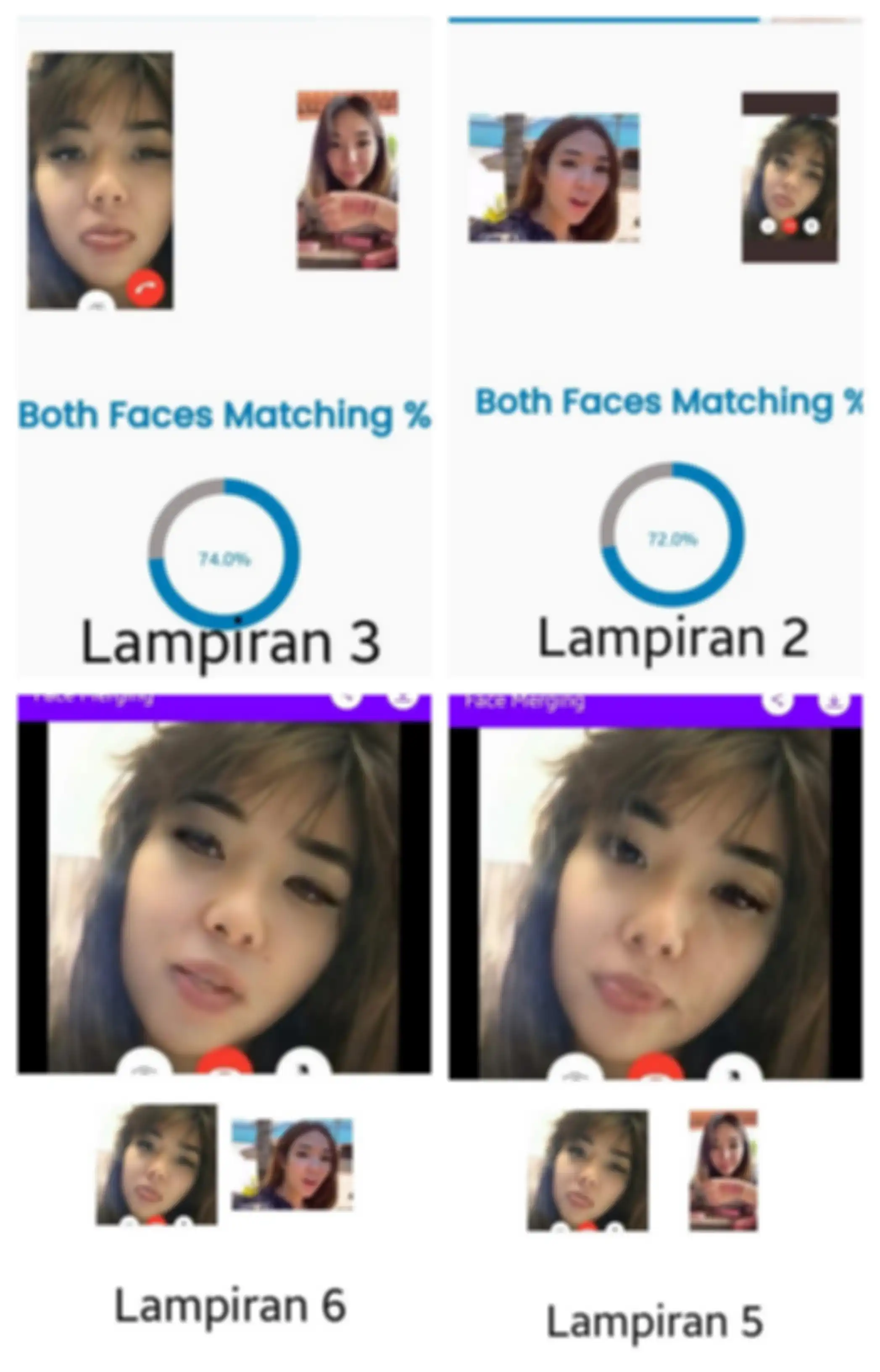 Tangkapan layar unggahan Roy Suryo yang memperlihatkan bukti kemiripan Gisella Anastasia dengan pemeran video syur mirip Gisel.