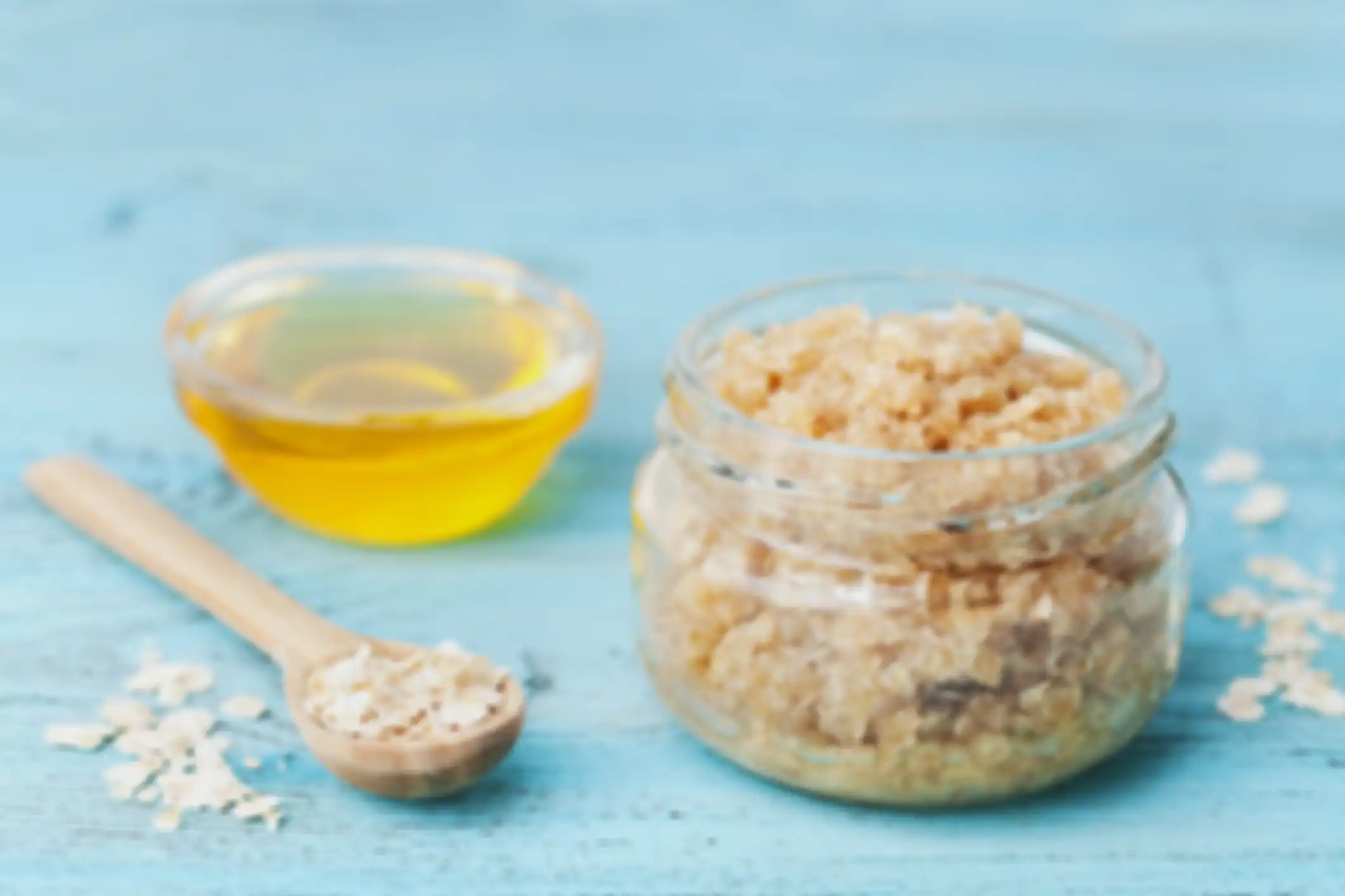 Oatmeal dan minyak zaitun