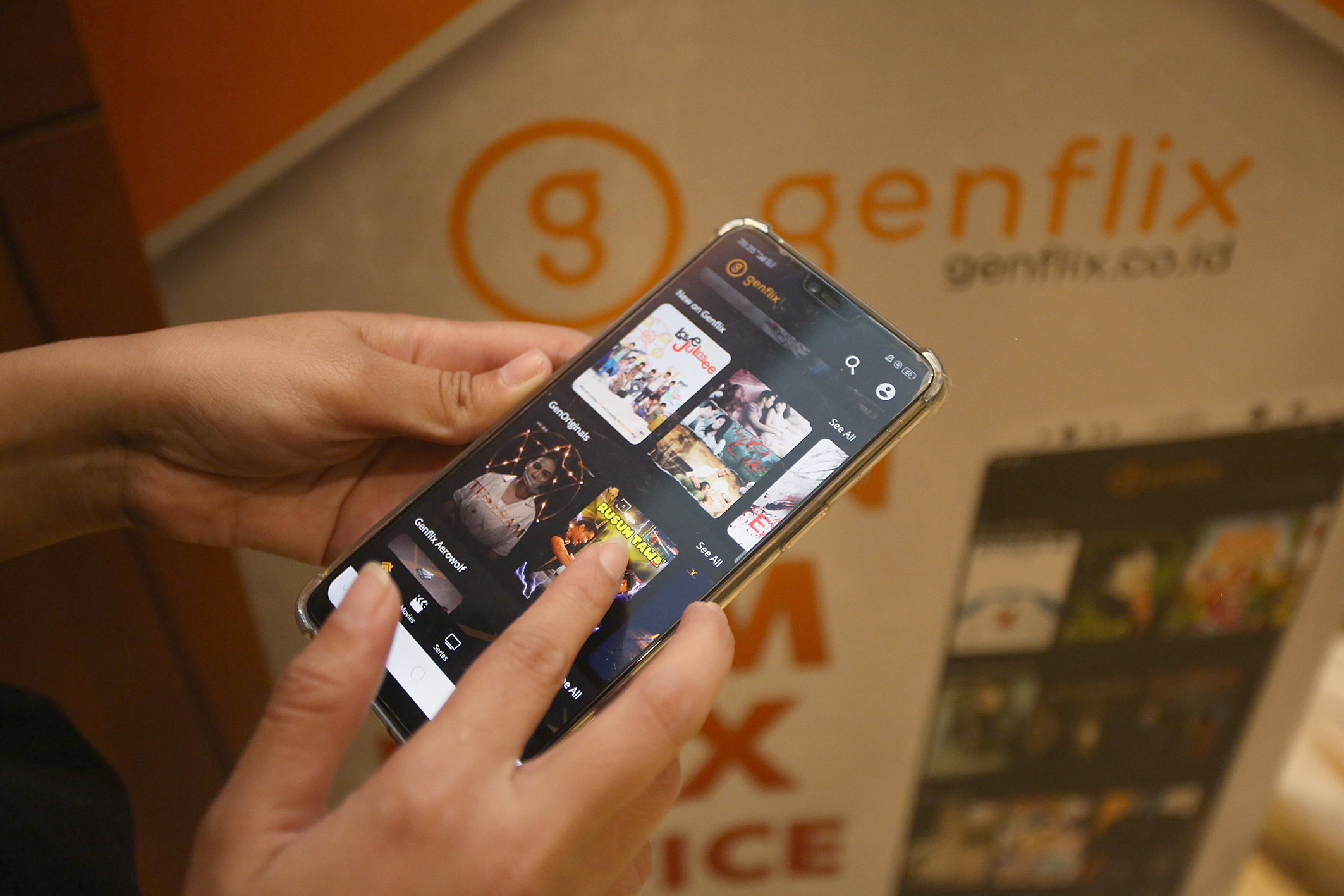 Tampilan Genflix