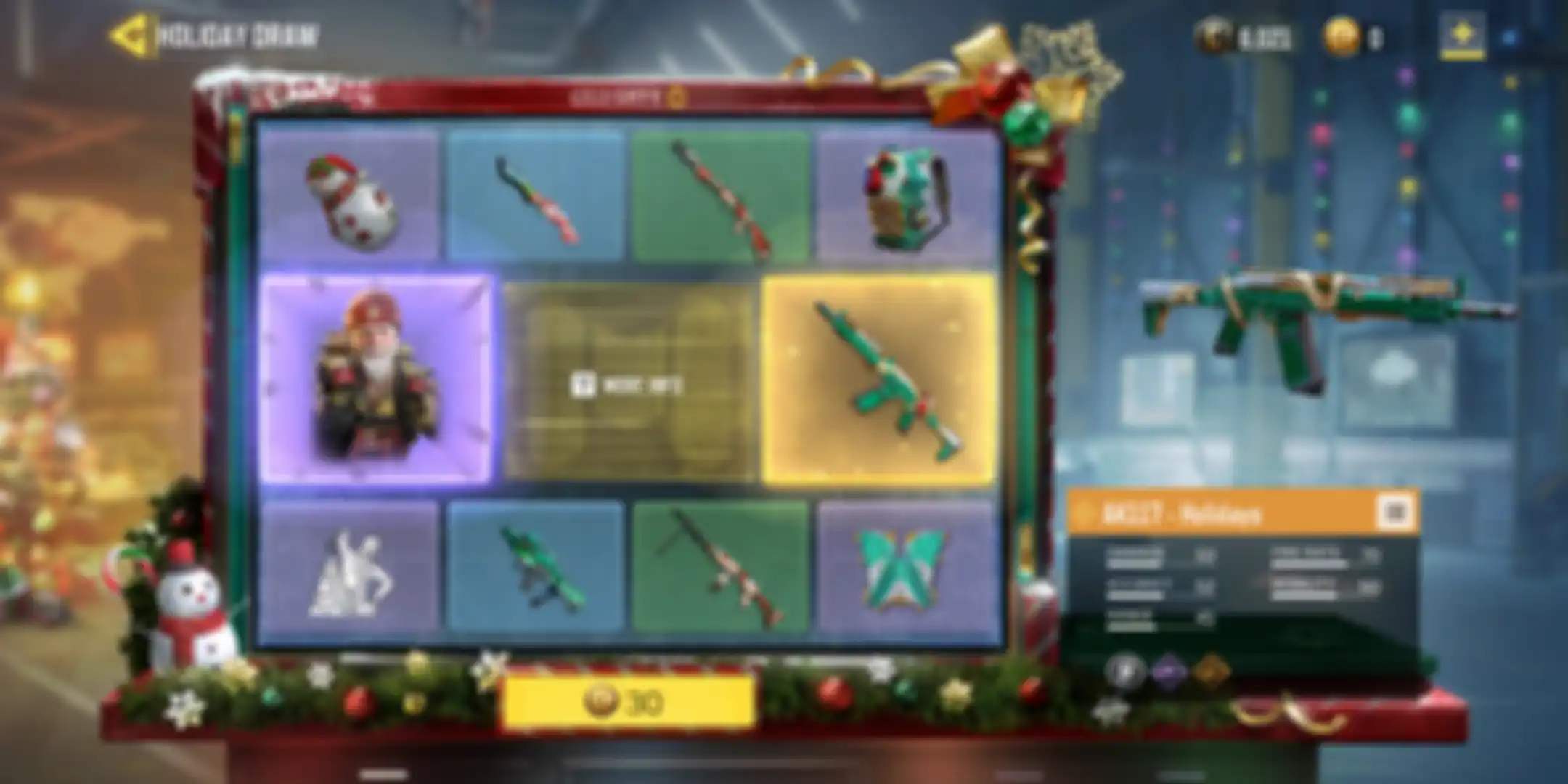 Fitur Holiday Draw untuk dapatkan item limited