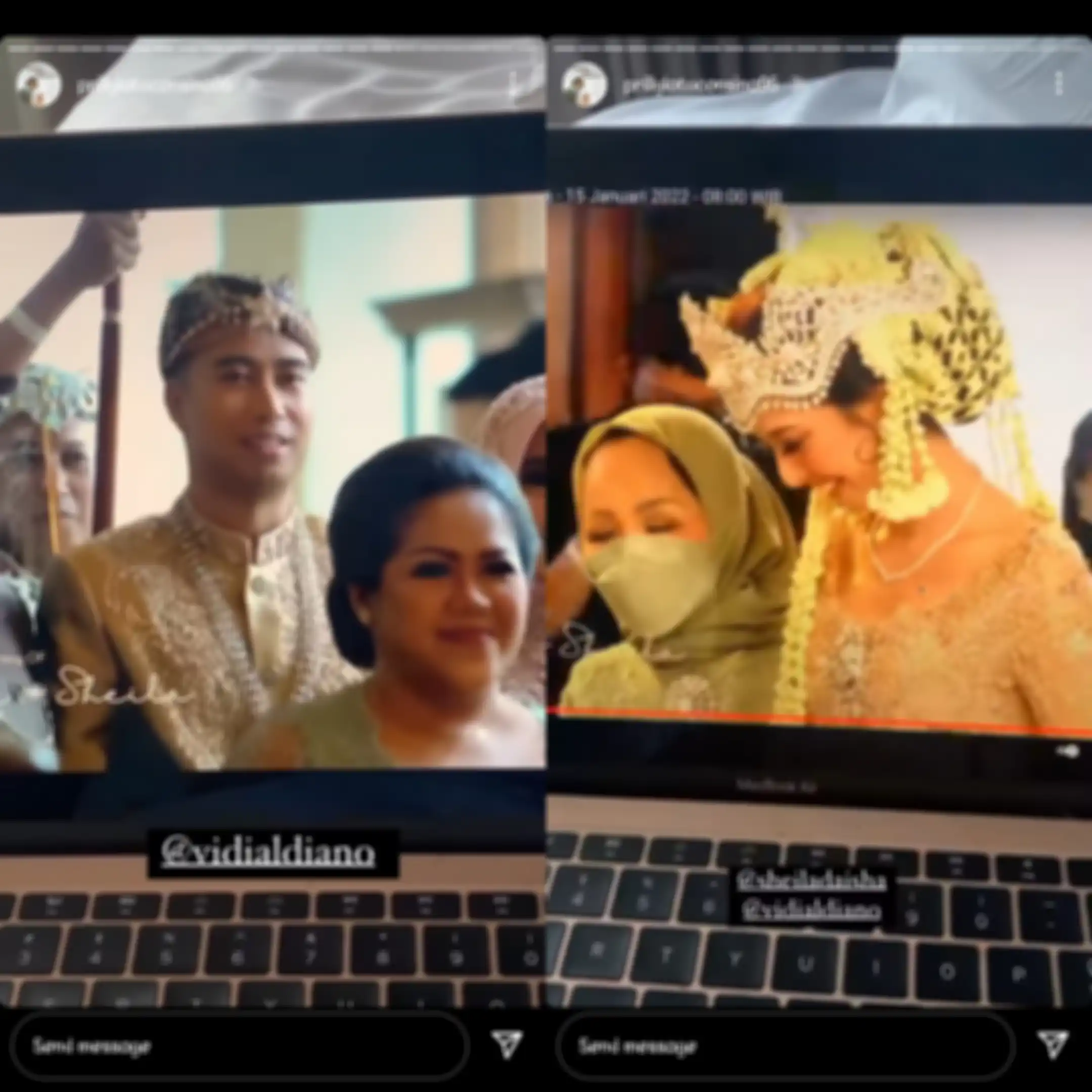 Prilly datang virtual ke nikahan Vidi Aldiano dan Sheila Dara