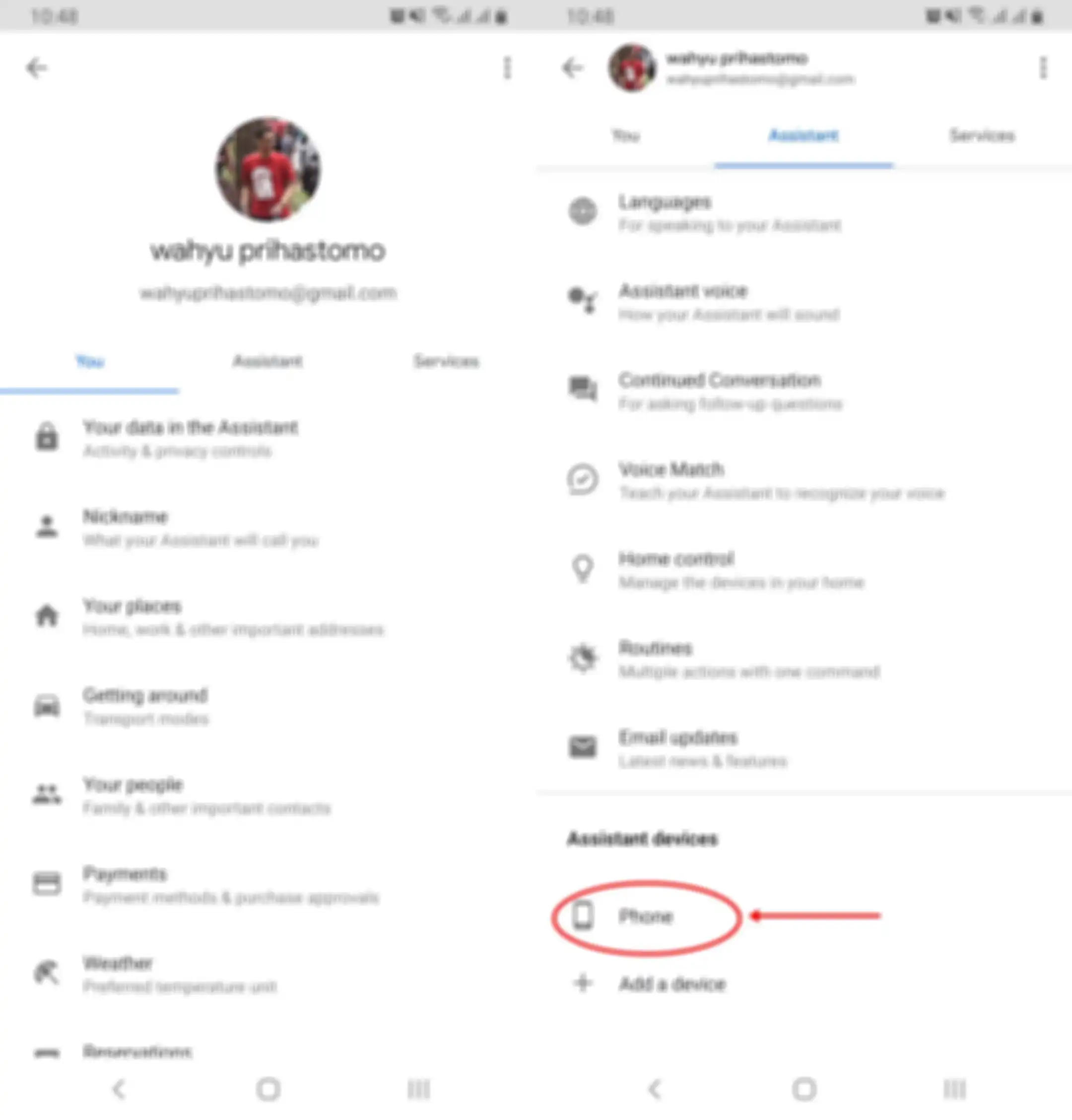 fitur google assistant di HP