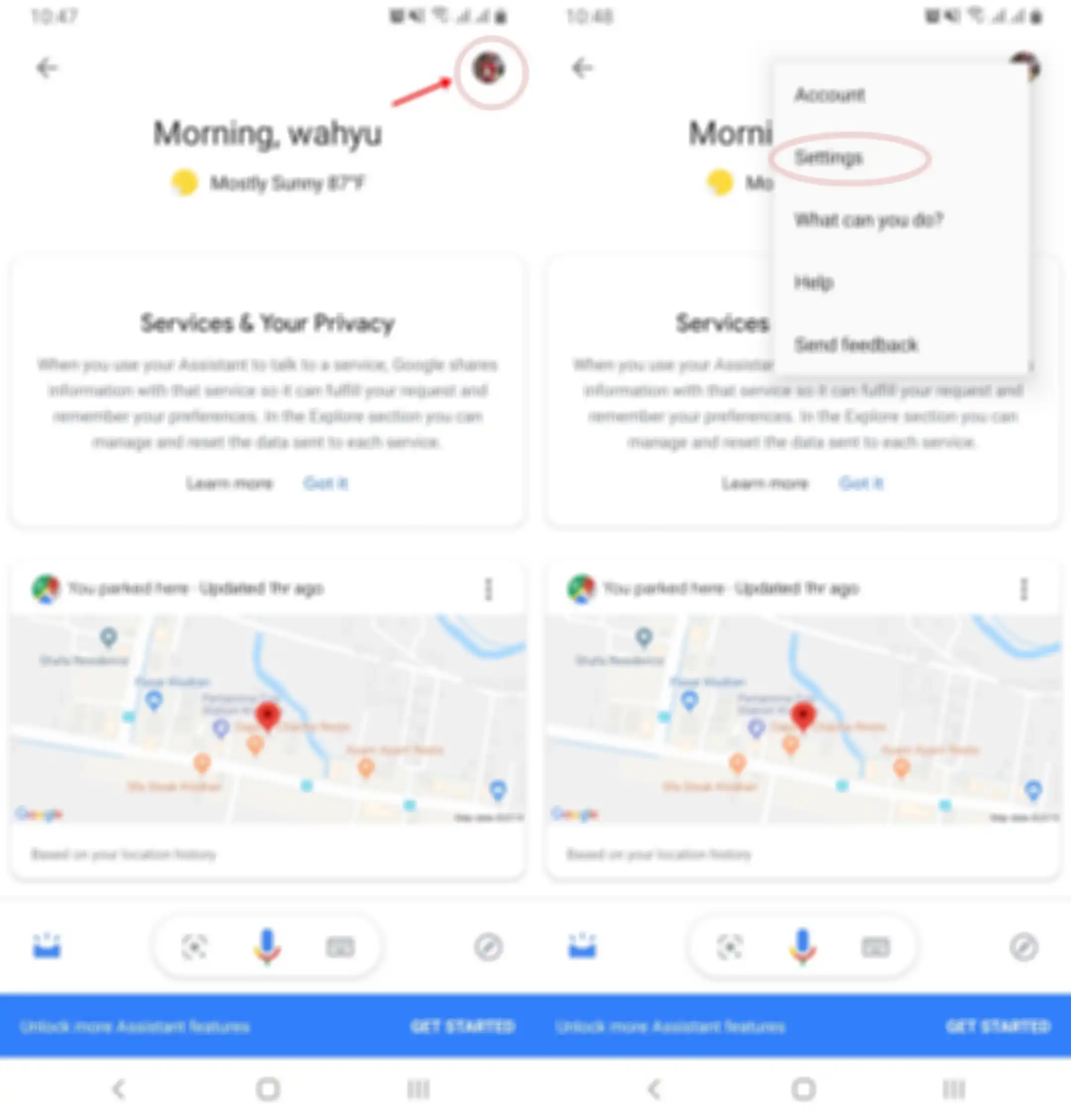 cara mematikan fitur google assistant