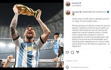 Trofi Piala Dunia di Foto Messi yang Memecahkan Rekor Instagram Ternyata Palsu